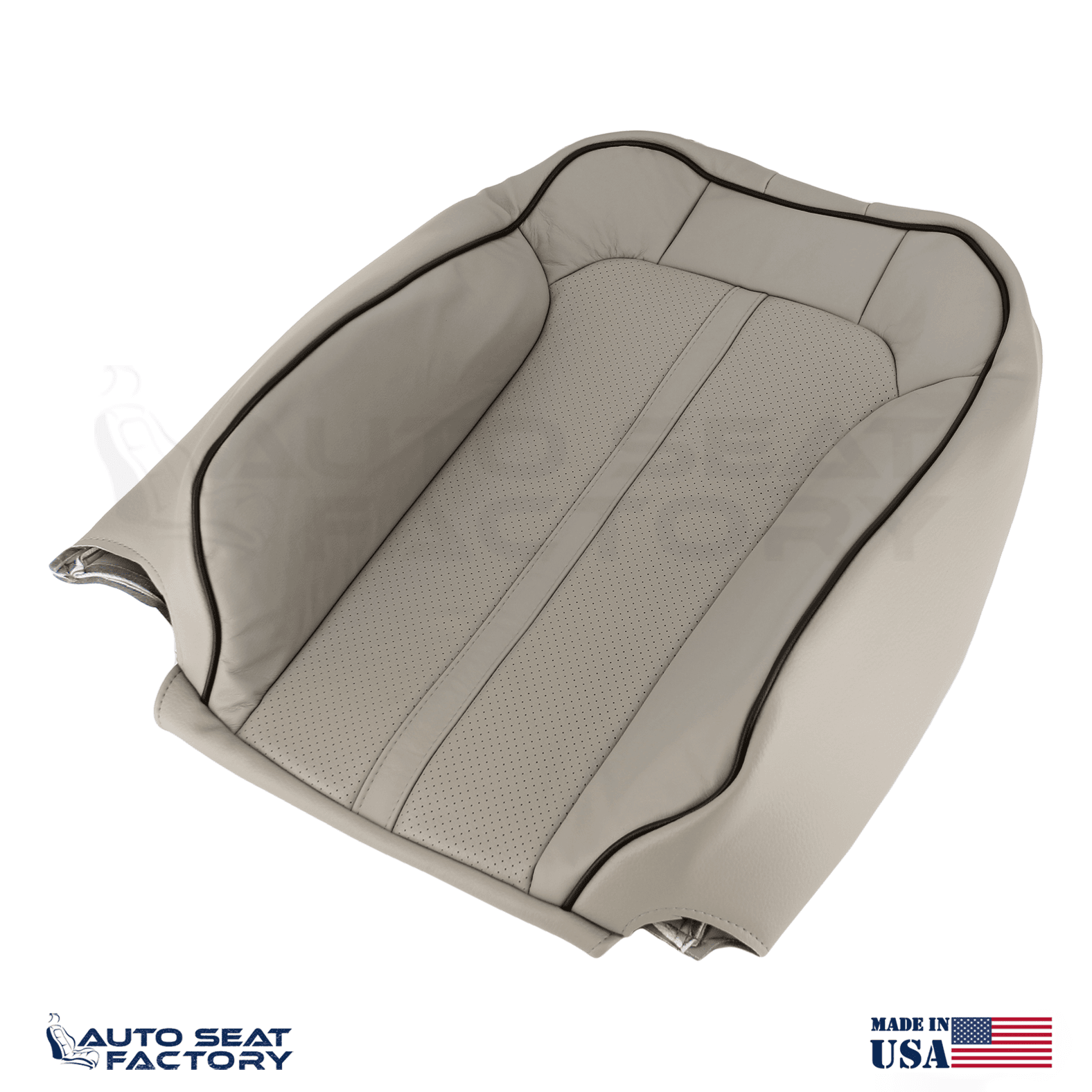 Replacement 2011 -2015 Lincoln MKX Perforated Med Light Stone Vinyl Seat Covers