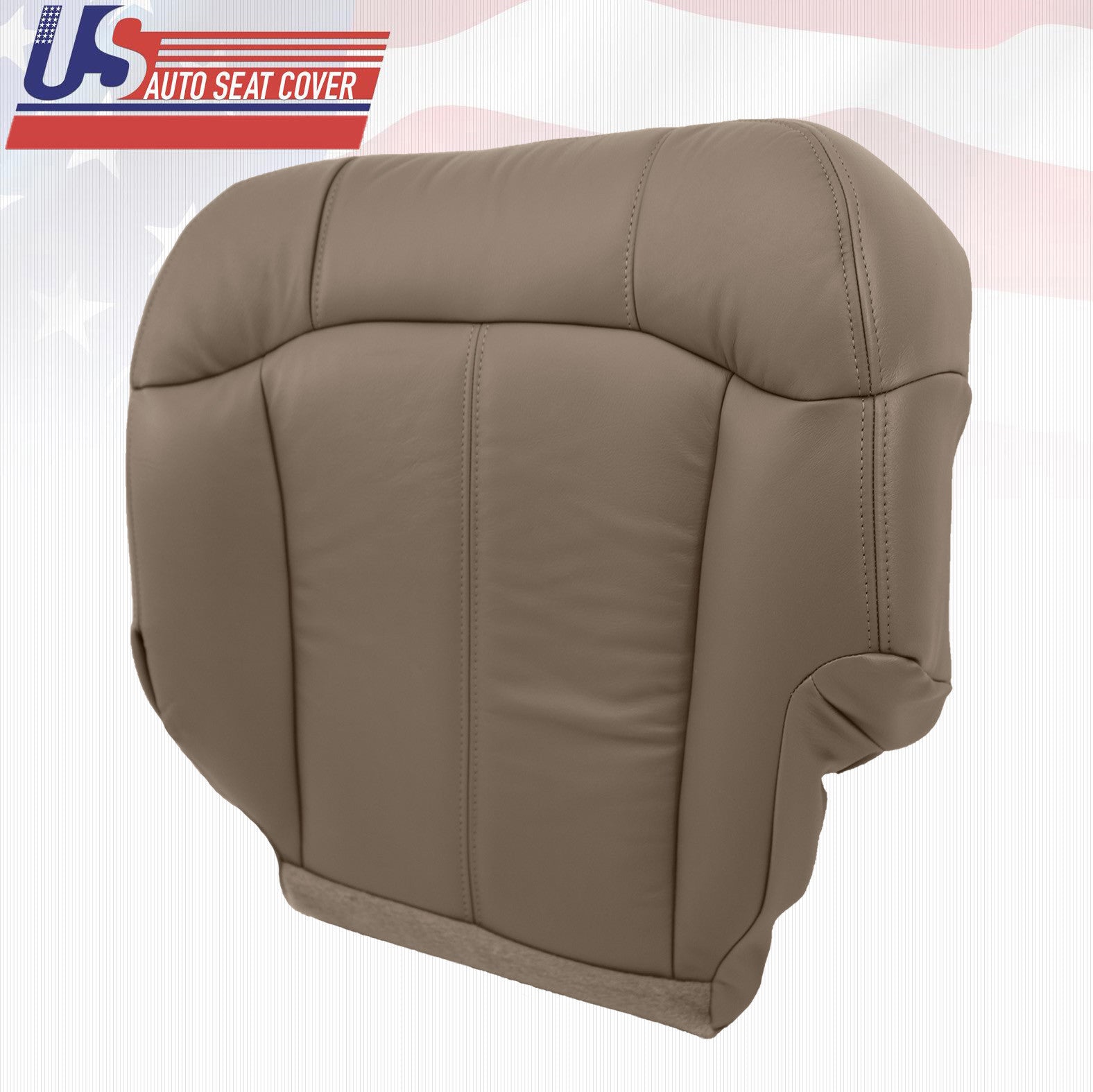 2001 2002 Chevy Silverado 3500 Driver & Passenger Bottom Vinyl Seat Covers Tan