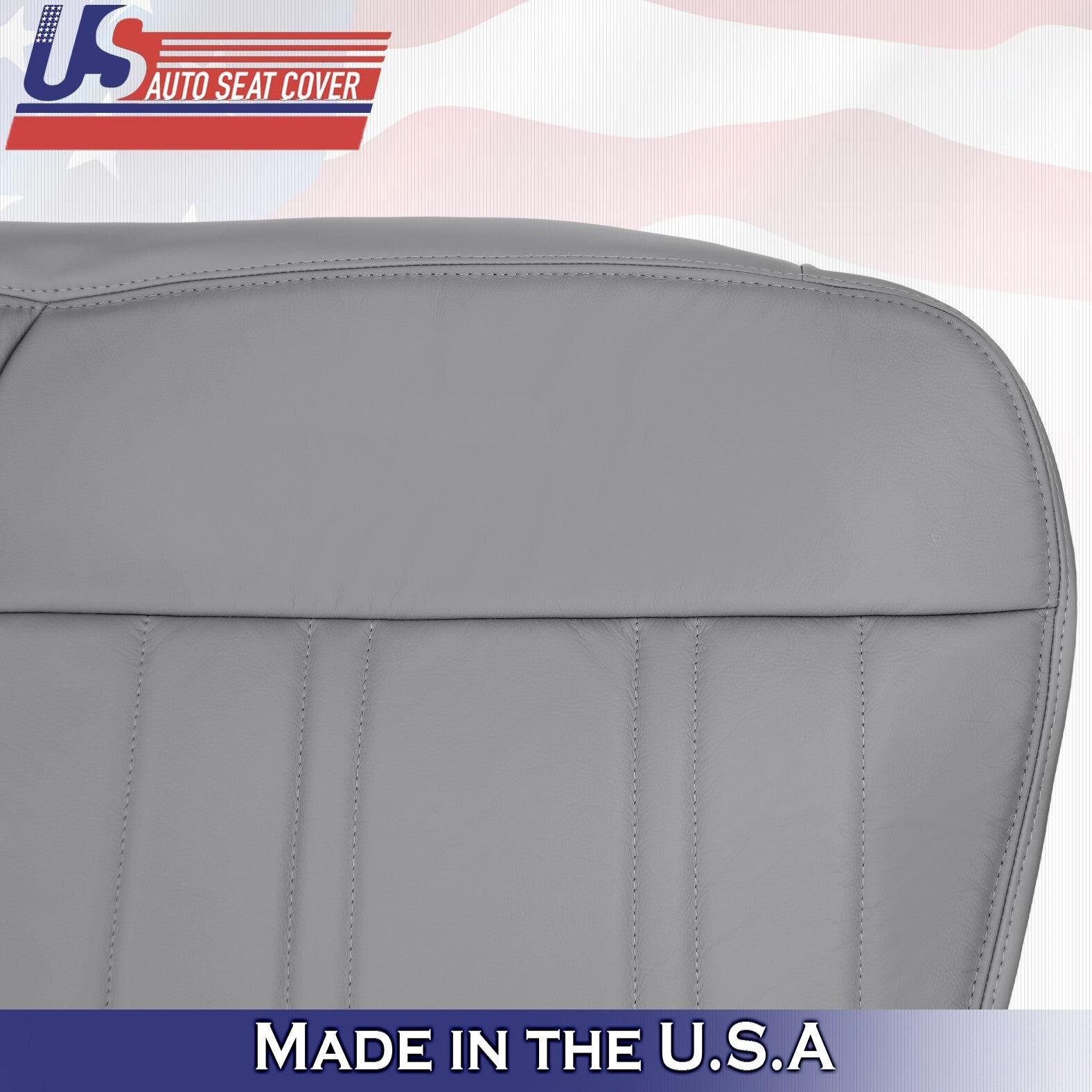1997 For Ford F150 Lariat XLT Driver & Passenger 2x Bottom Leather Covers Gray