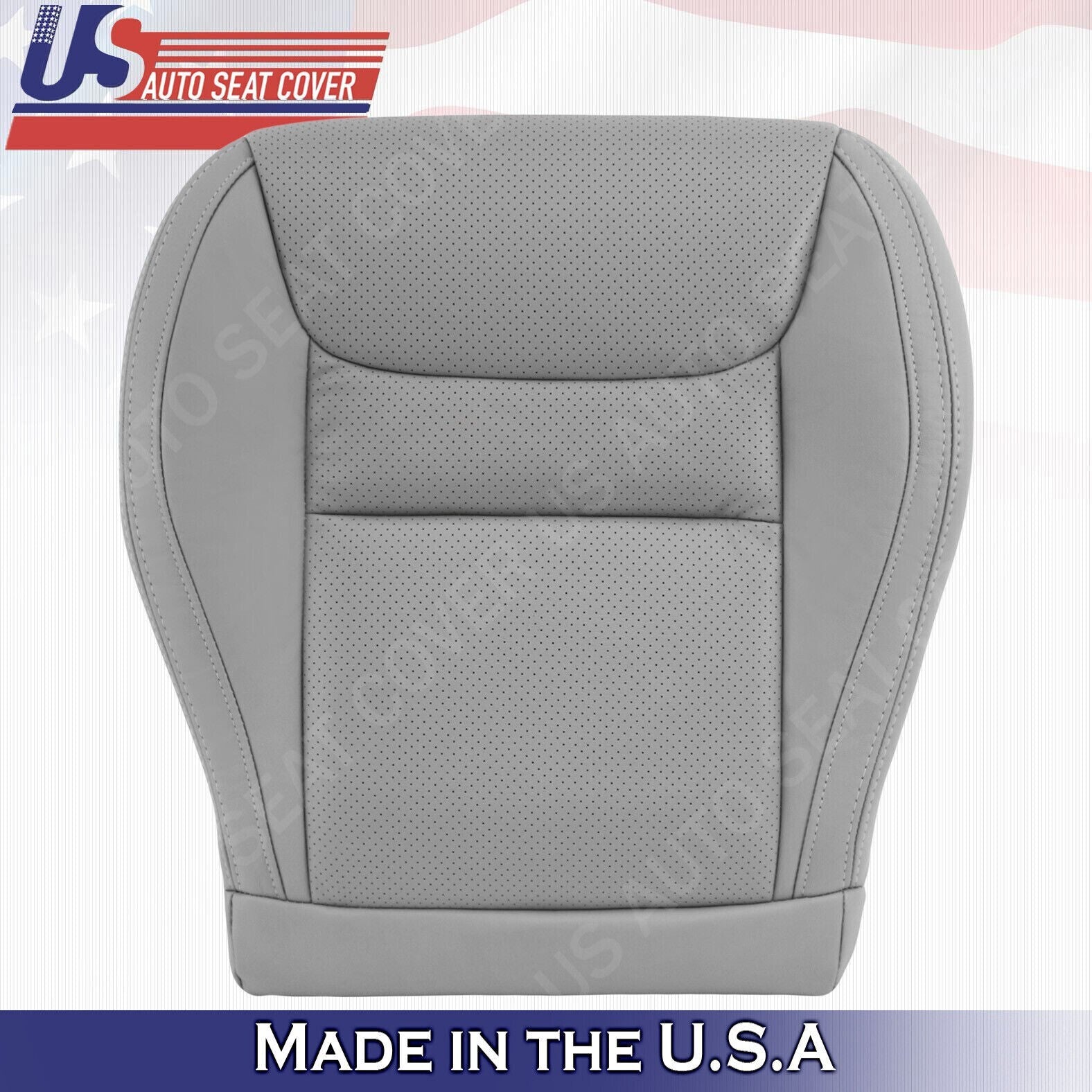 2001 2002 2003 Fits Toyota Highlander Passenger Top & Bottom Leather Covers Gray