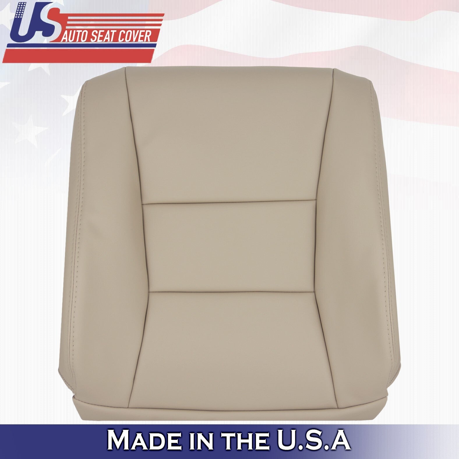 1995 to 1997 For Lexus LX450 Front Driver Top  Bottom Leather Seat Covers Tan