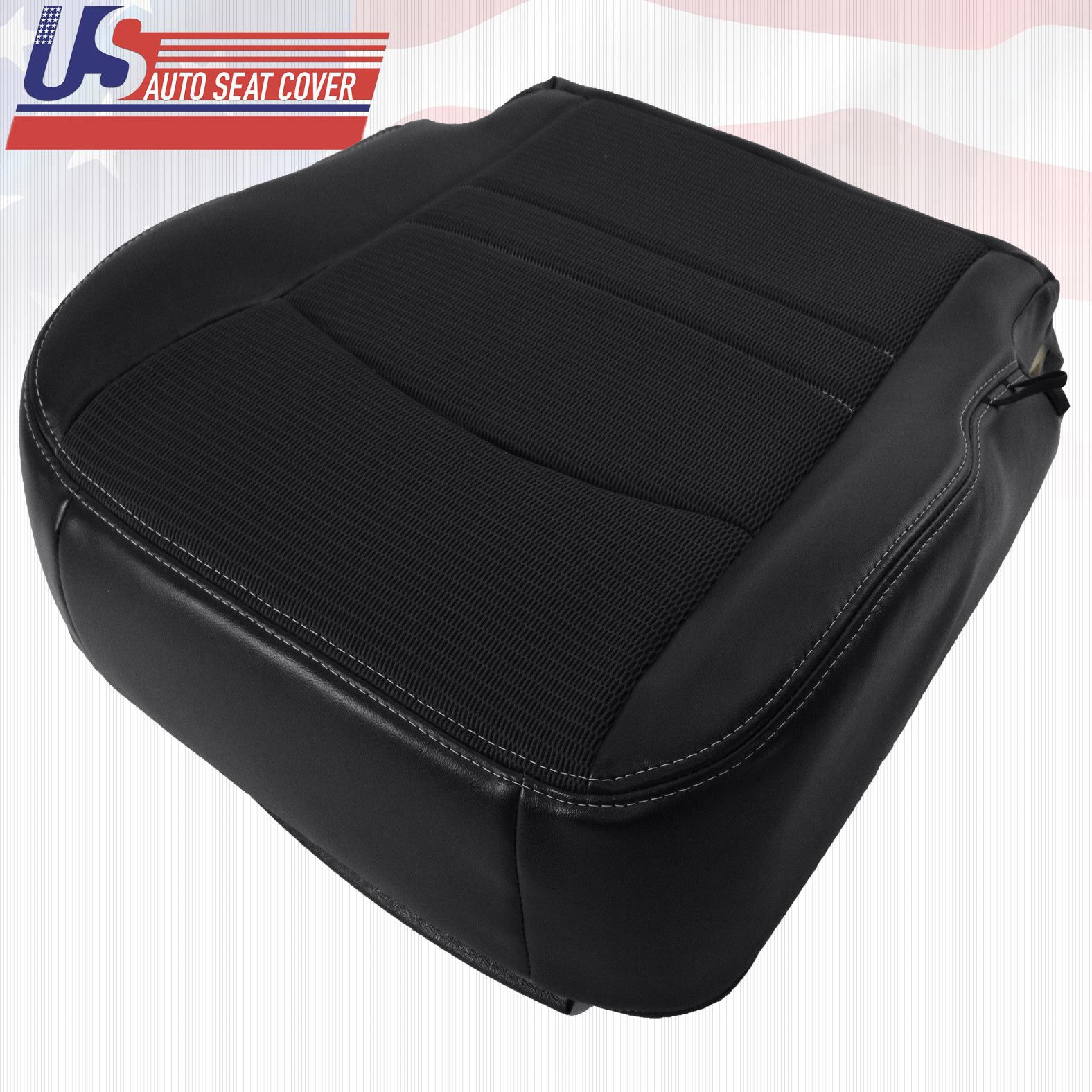2011 2012 For Dodge Ram Sport Driver &Passenger Bottom Cloth/Vinyl Cover Dk Gray