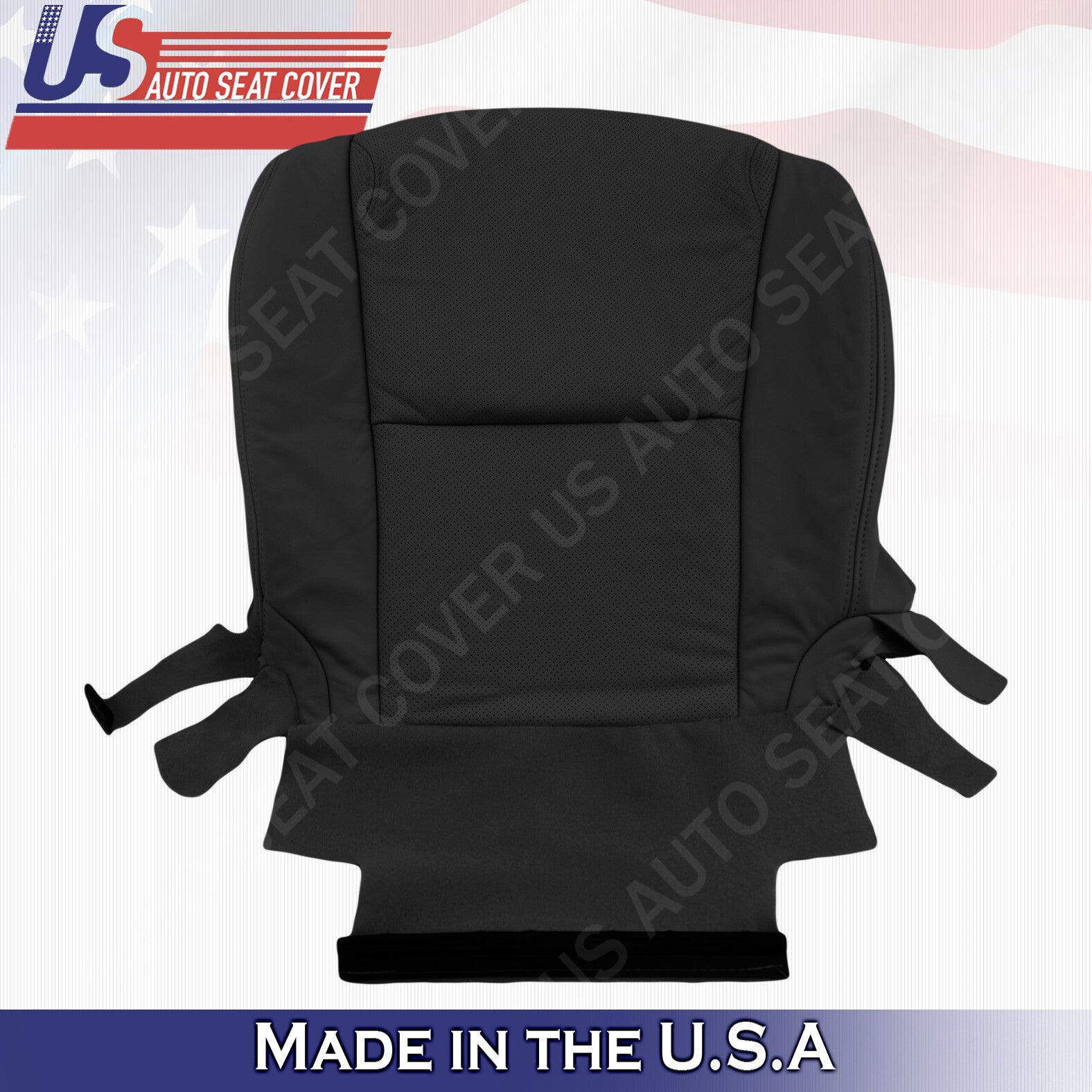 Fits 2006 to 2011 Lexus GS350 Driver Bottom Leather Perforated Seat Cover Black