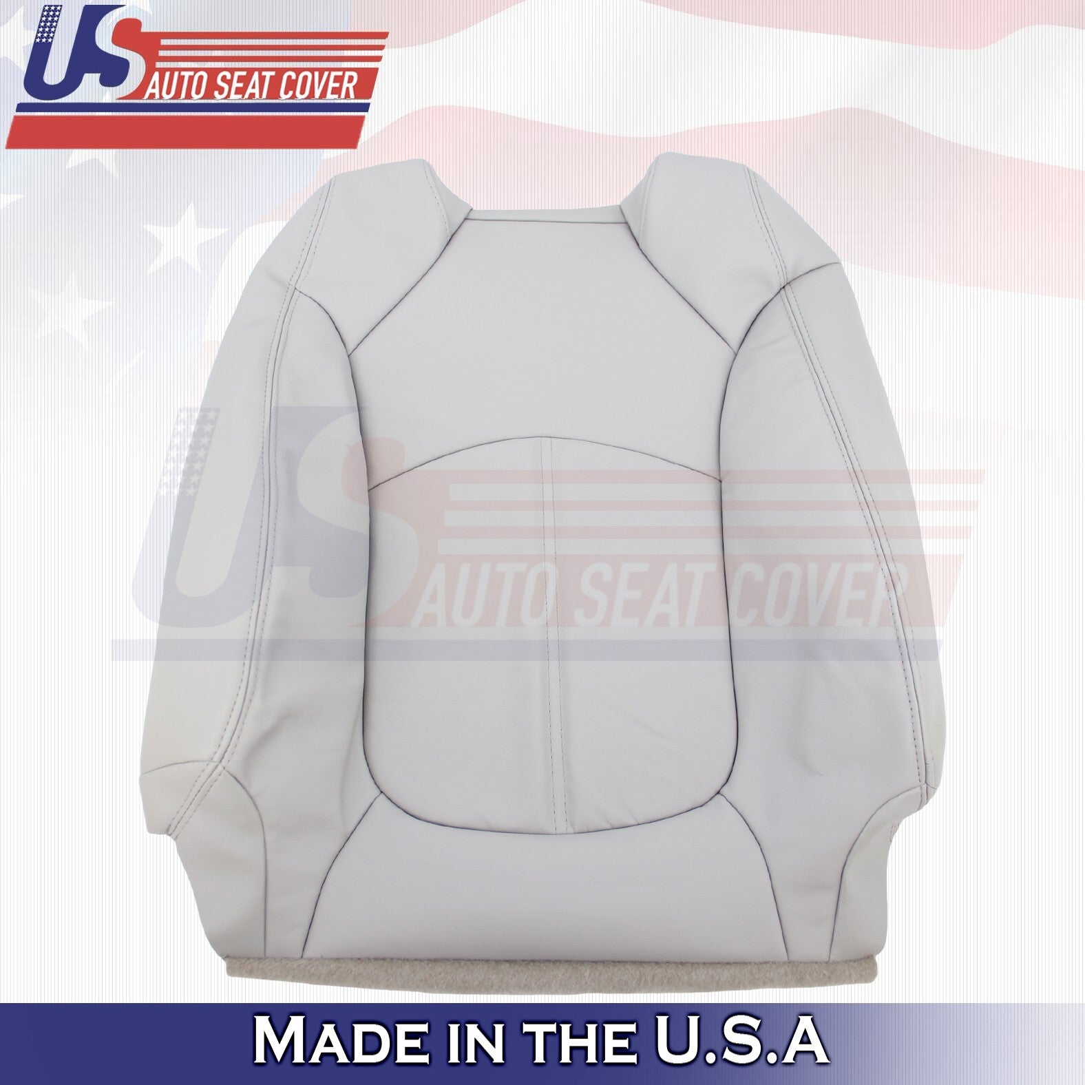 Fits Buick Enclave 2008 to 2012 Driver & Passenger Tops Leather Cover Gray