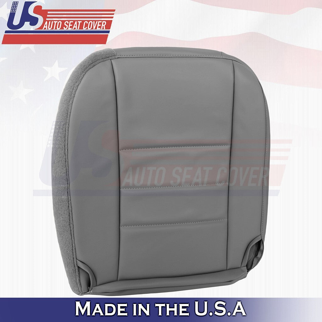 1997-2006 FITS Jeep Wrangler Passenger Bottom Leather Seat Cover Mist Gray