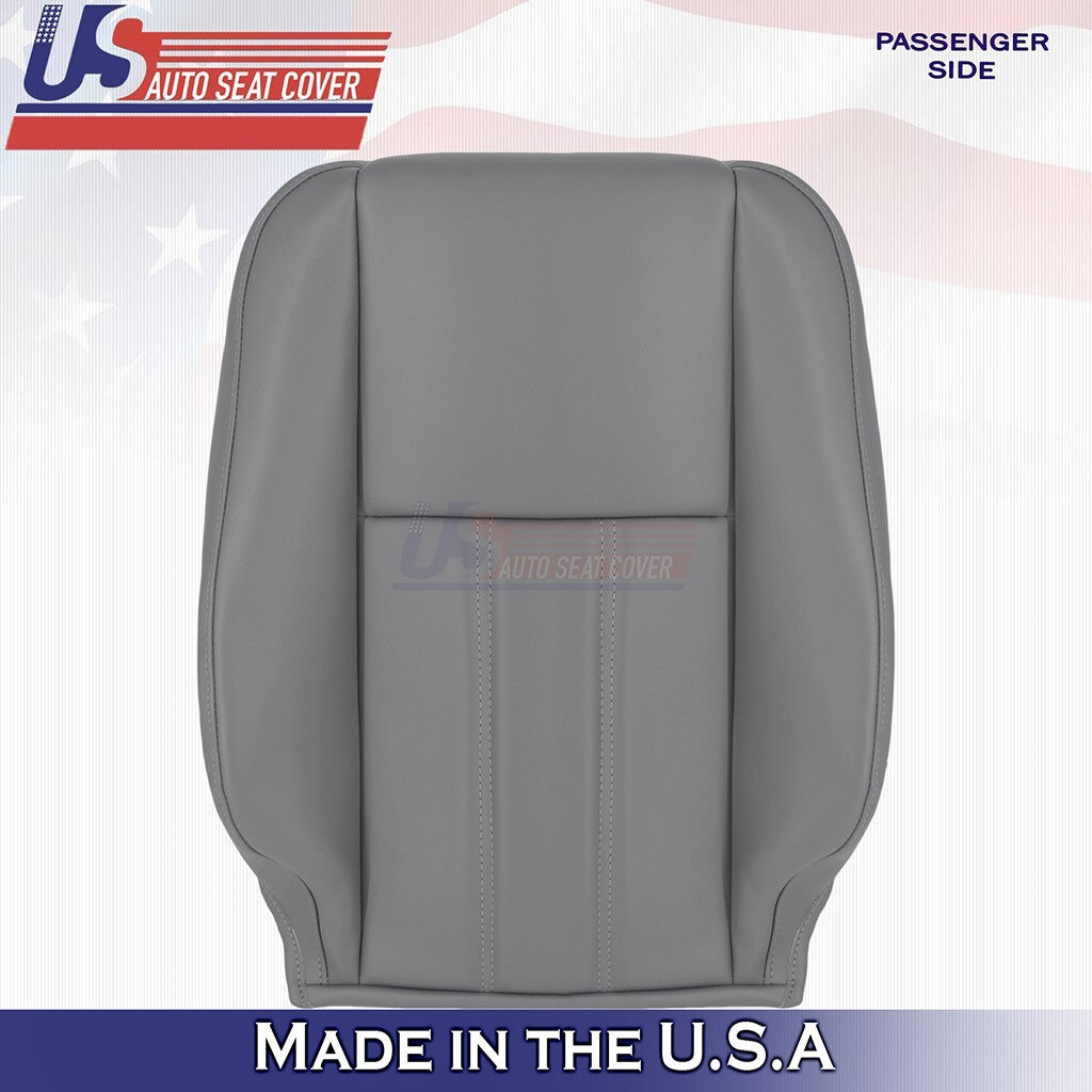 2008 to 2016 Fit Chrysler Town & Country Passenger Upper Leather Cover Dark Gray