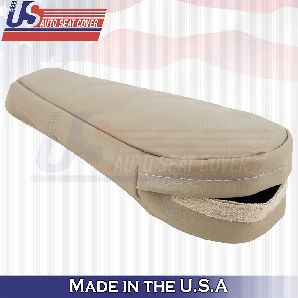 2009 to 2014 Fits Ford E150 Front Set Bottoms-Tops-Armrests Vinyl Cover Tan