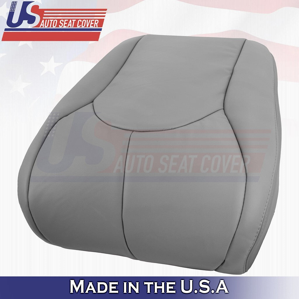 1996 to 2002 For Mercedes Benz SL500 Driver Top &Bottom Leather Seat Cover Gray