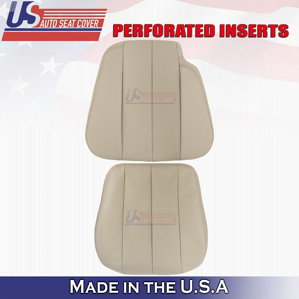 1990-1995 Fits Mercedes Benz SL300 Driver Bottom & Top Leather Seat Cover Tan