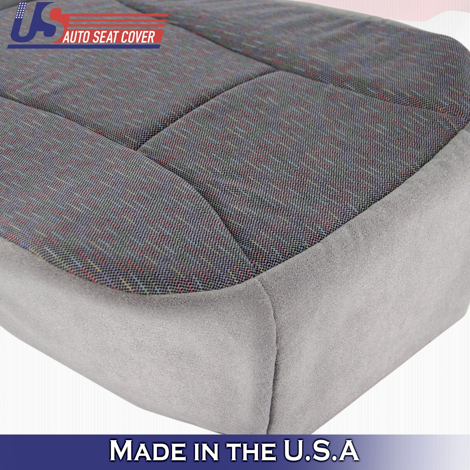 Fits For 1992 - 1996 Ford Bronco XLT Driver Bottom Replacement Cloth Cover Gray
