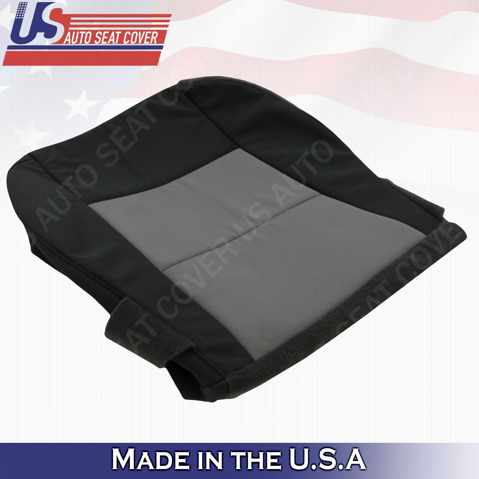 2003 to 2011 Ford Ranger XLT Driver Bottom Cloth Seat Cover 2-tone Black-Gray