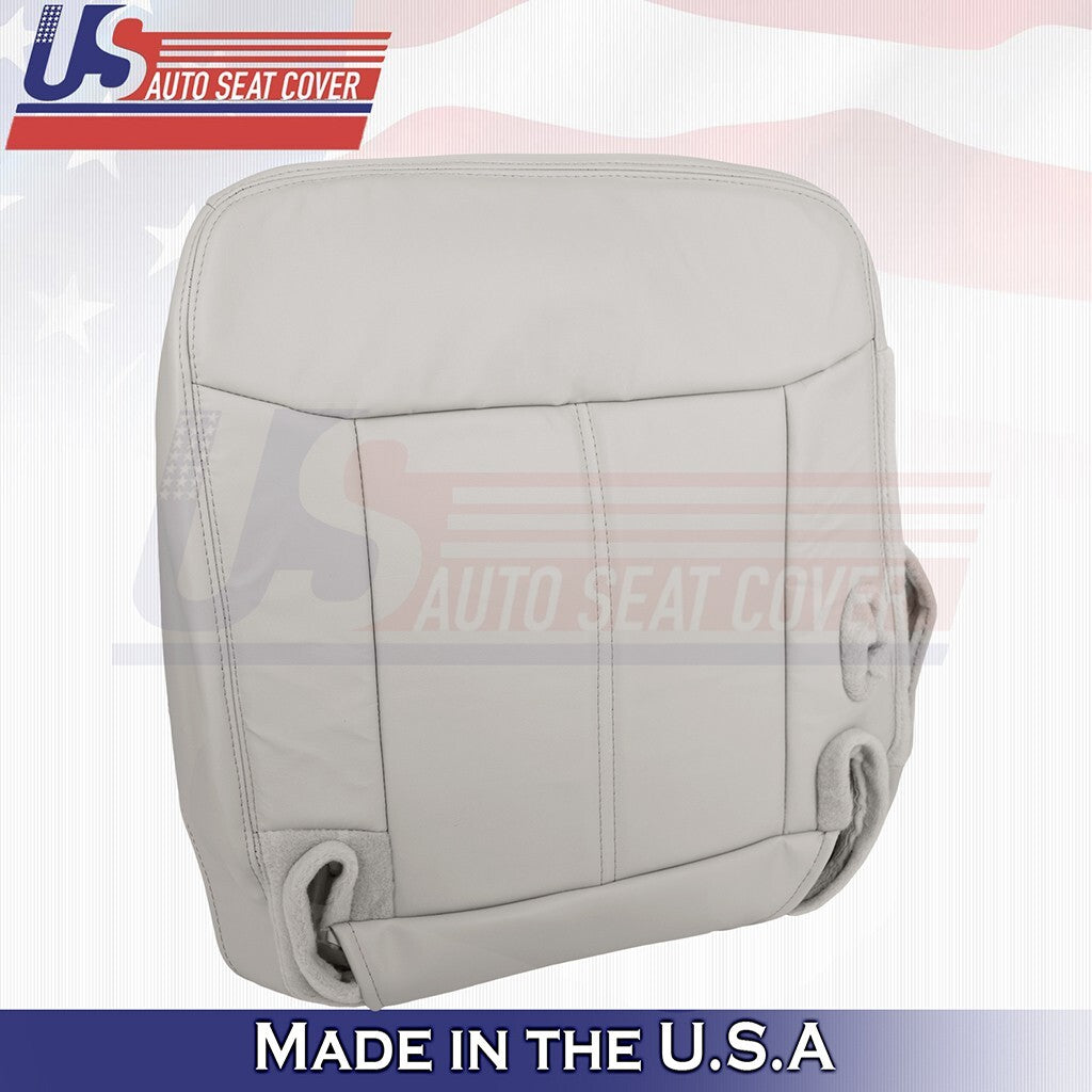 2003 2004 05 2006 2007 For Lincoln Town Car Driver Top Bottom Leather Cover Gray