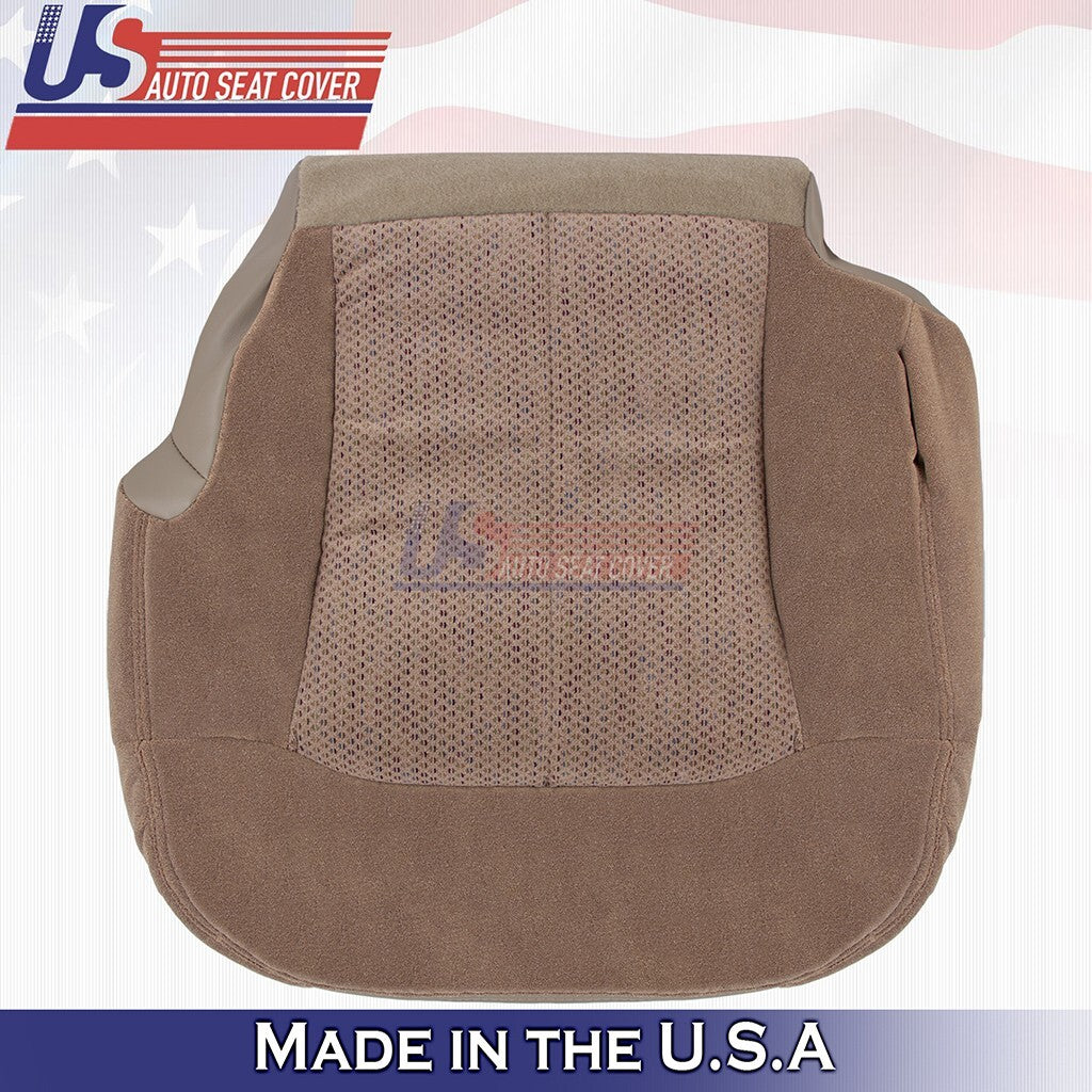 1999 For Chevy Silverado Driver Top/Bottom/Headrest/Armrest Cloth Cover Dk Tan