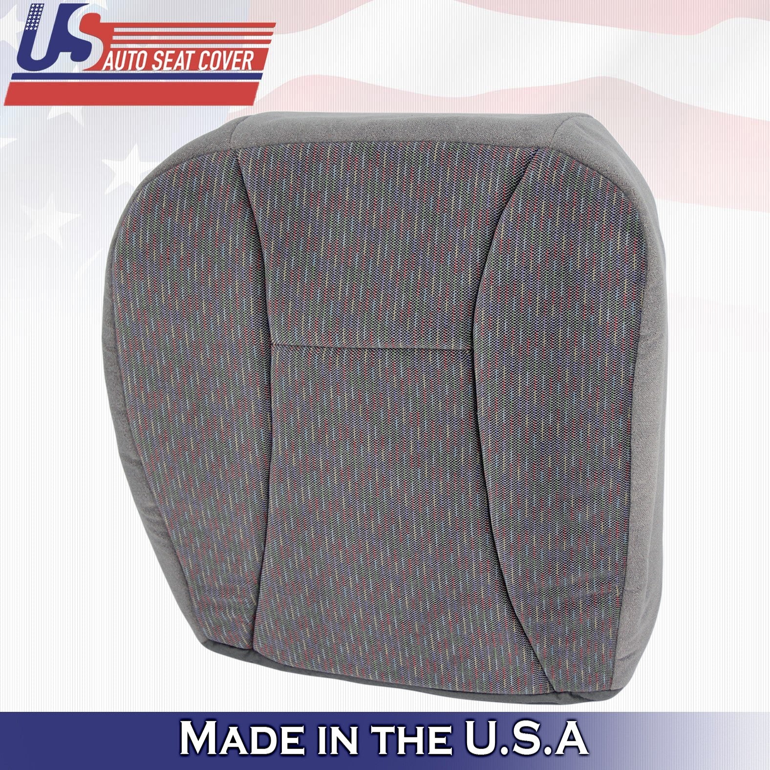 1992 - 1996 FITS Ford Bronco XLT Front Bottoms& Tops+ Armrests Cloth Cover Gray