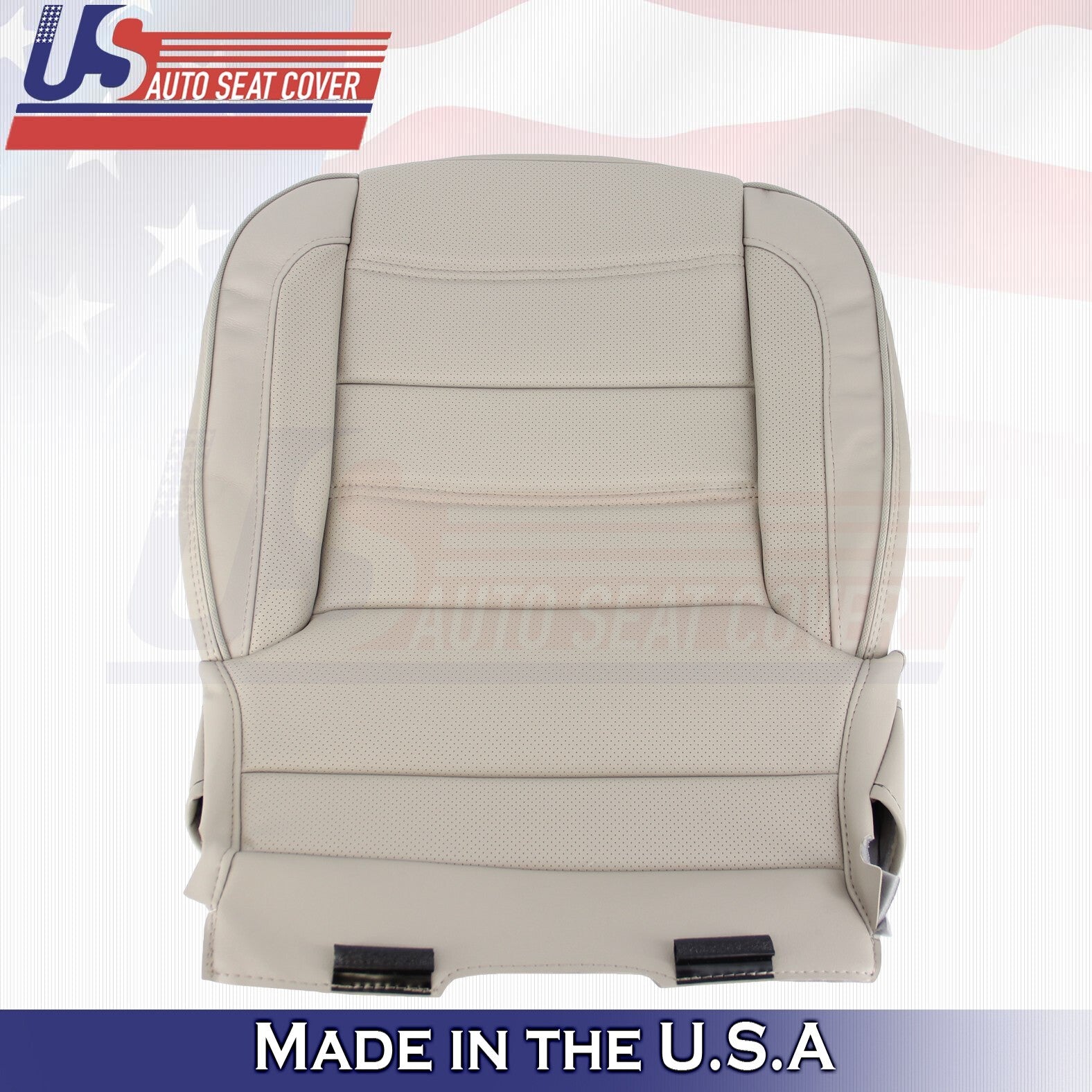 2014 to 2019 For GMC Yukon Denali Driver Lower Leather Seat Cover Shale Tan