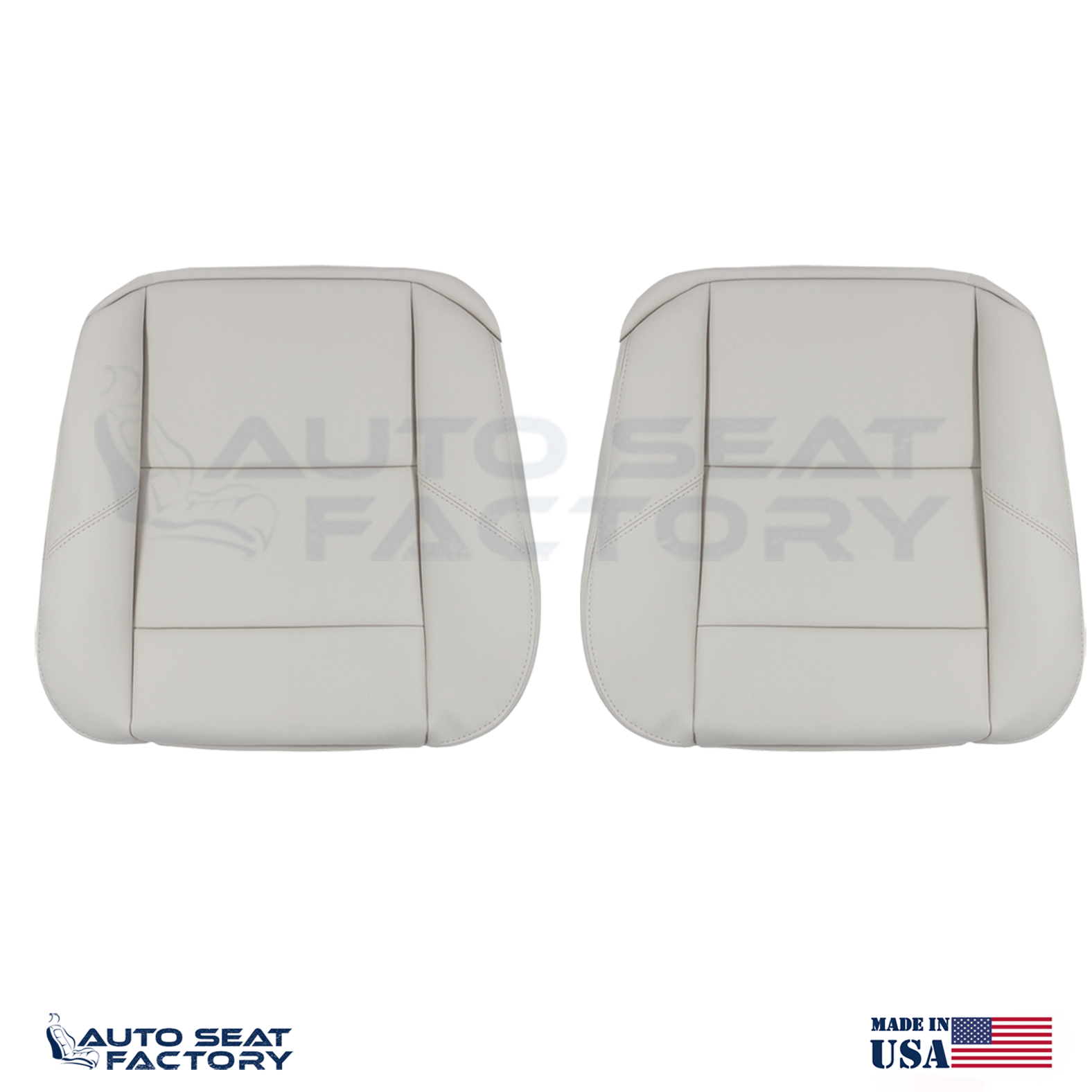 Replacement For 2007 -2010 Volvo C70 Left & Right Bottom Cream Vinyl Seat Covers