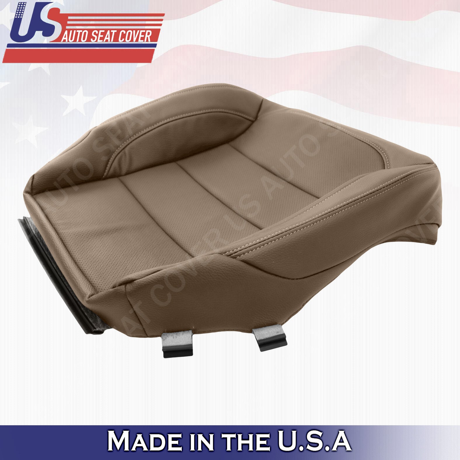 For Mercedes-Benz ML350 Tan DRIVER Bottom Perf. Leather Cover 2012 13 2014 2015