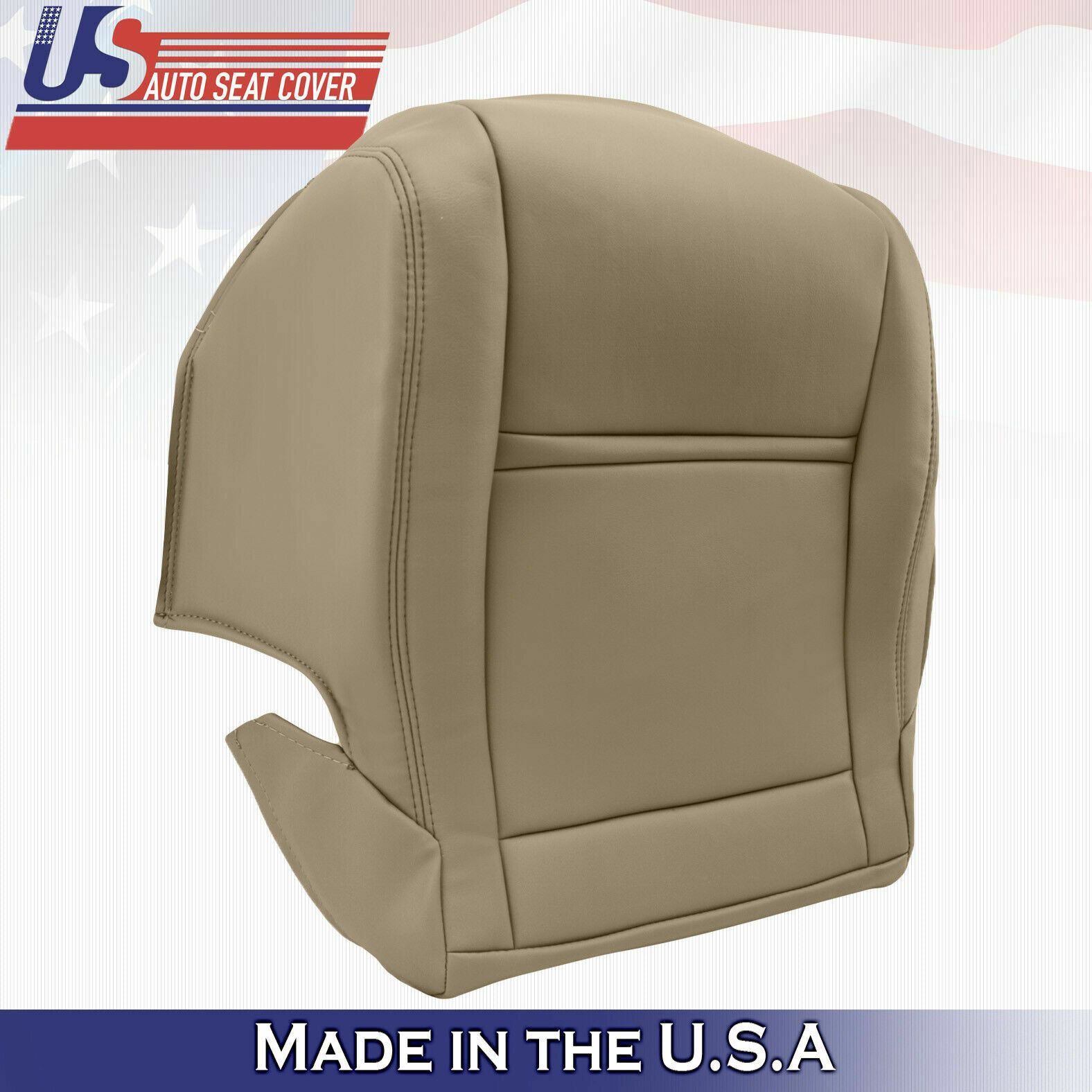 1990 to1997 Toyota Land Cruiser Front Driver & Passenger Seat Covers Leather Tan