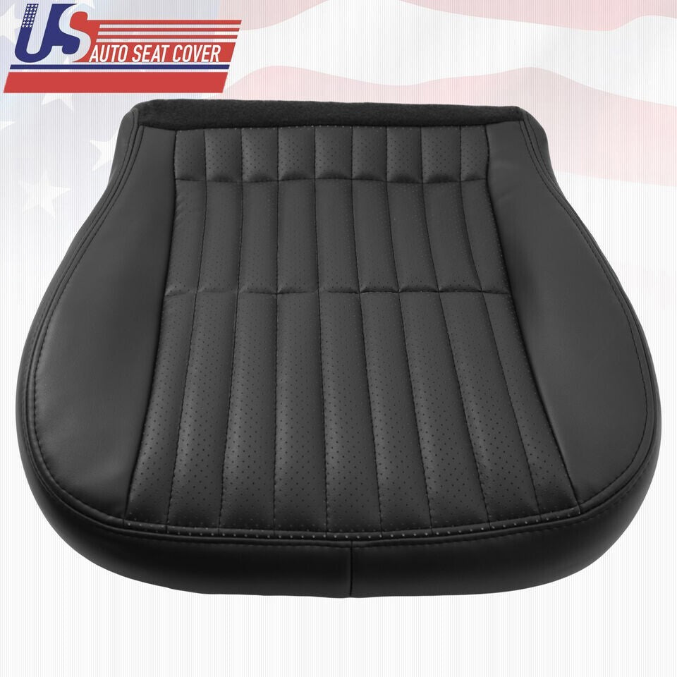 1997 1998 1999 For Chevy Camaro Front Set Bottoms Perforated Leather Cover Black
