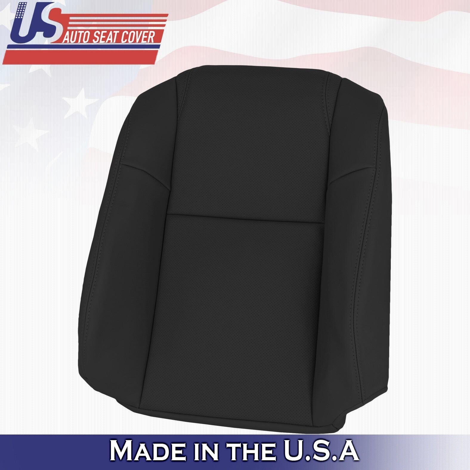 2003 to 2005 For Honda Pilot Driver Top & Bottom Synthetic Leather Covers Black