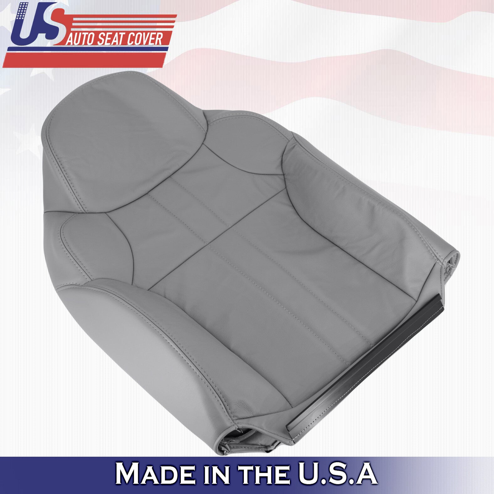 2000 For Ford Excursion Limited XLT 2x Top & 2x Bottom Leather Seat Covers Gray