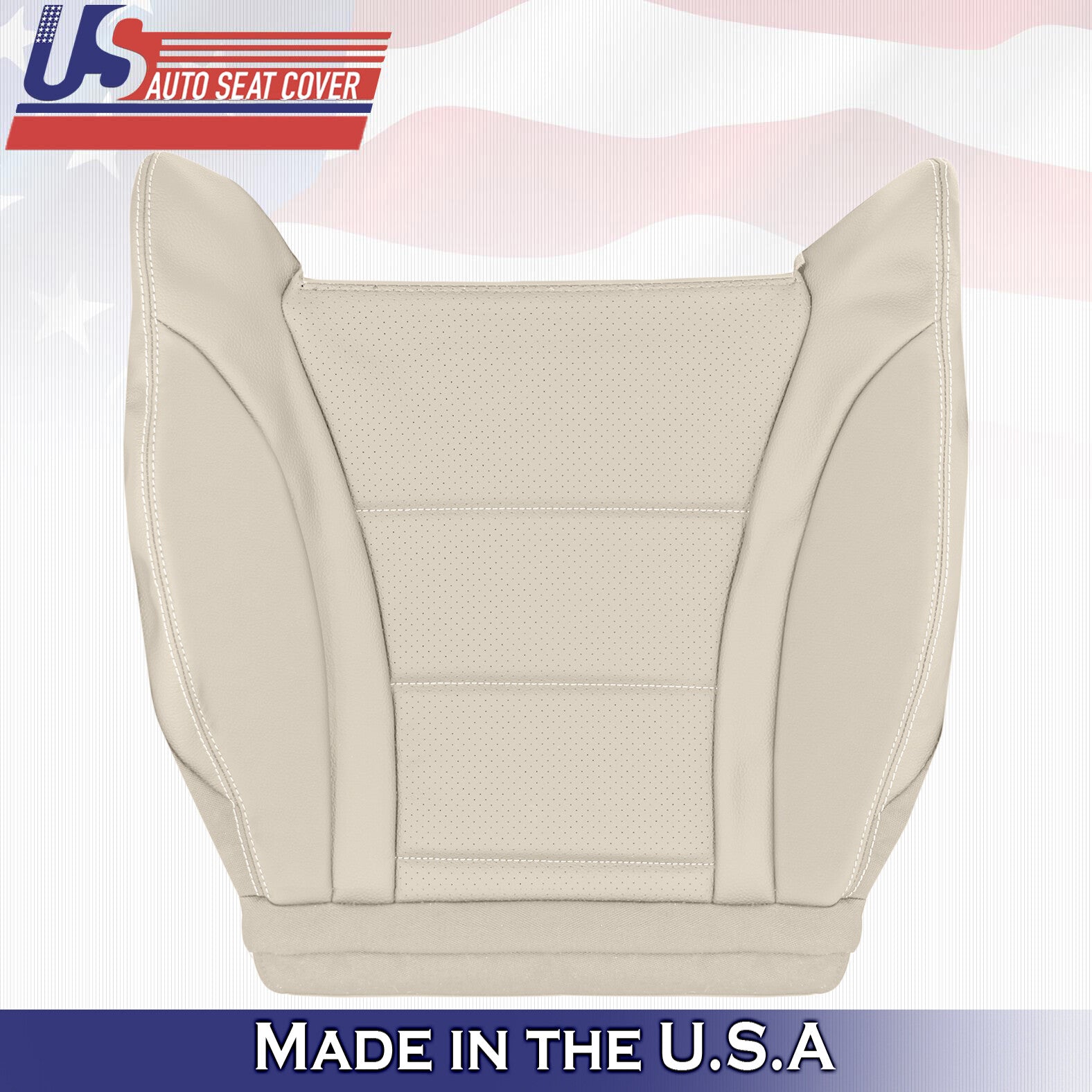 2015 to 2021 For Mercedes Benz C-Class Driver Side Bottom Leather Seat Cover Tan
