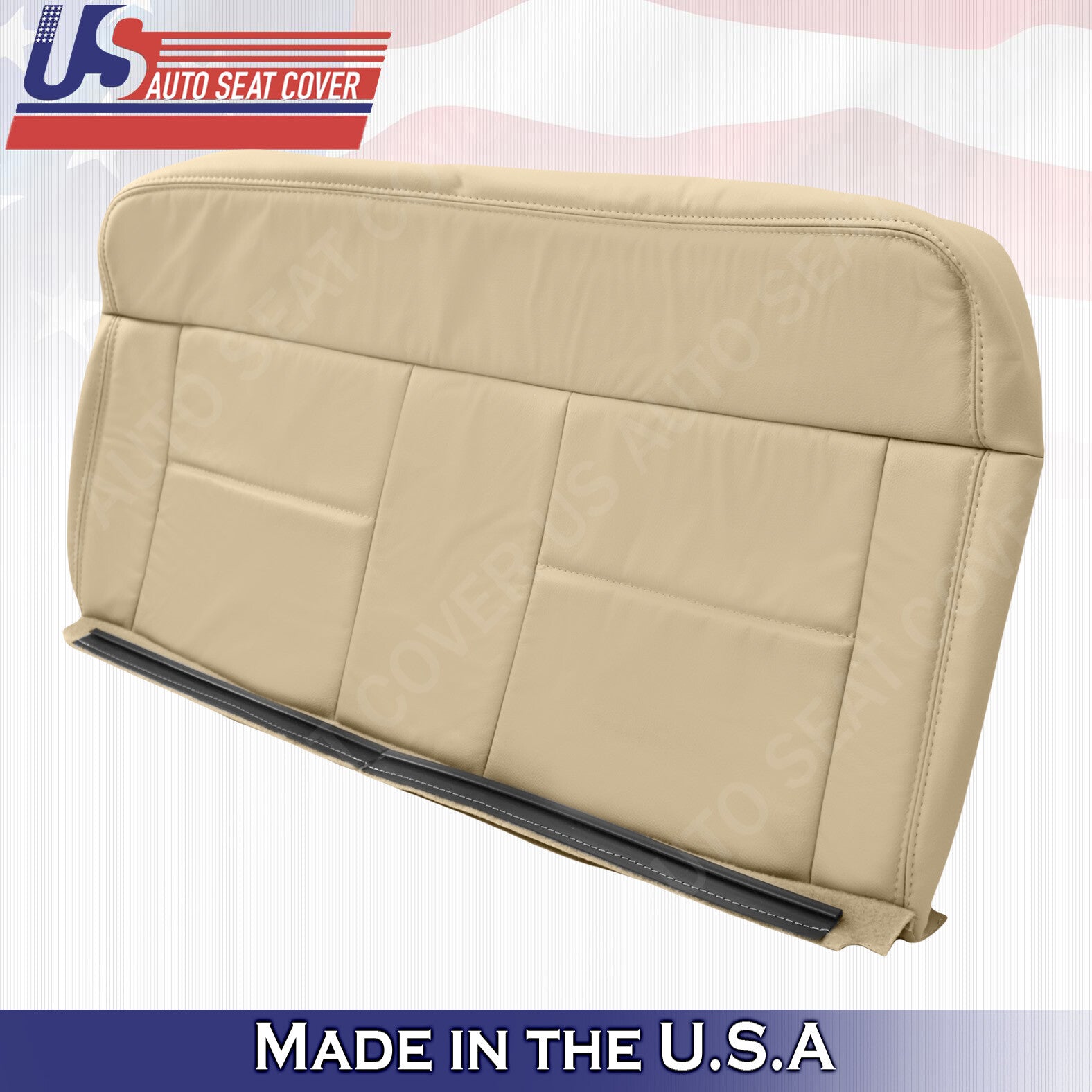 2004 Fits Ford F150 Lariat Rear Driver Bottom Leather Seat Cover Parchment an