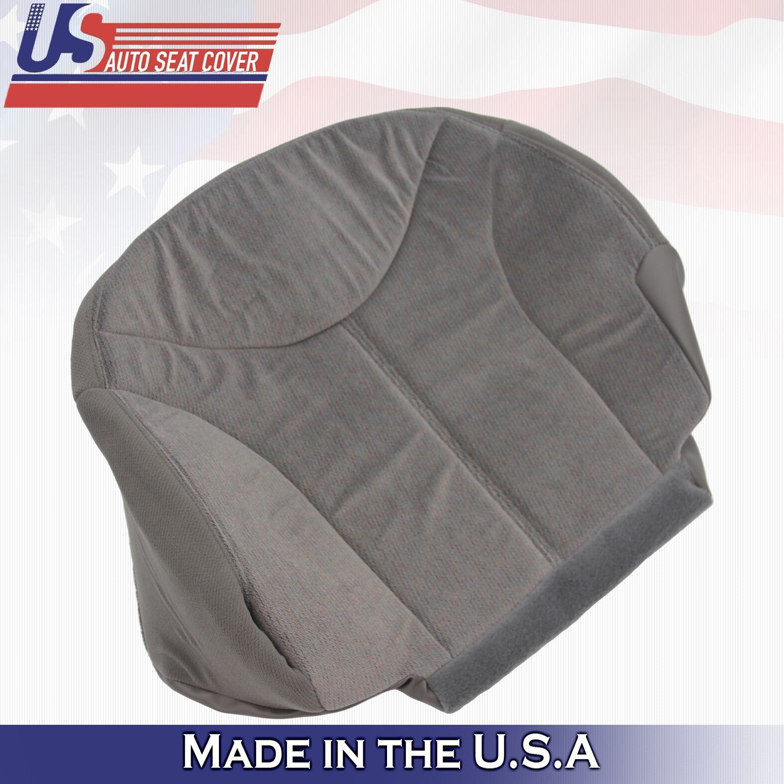 1999 2000 2001 2002 Fits GMC Sierra Driver Side Bottom Cloth Seat Cover Gray