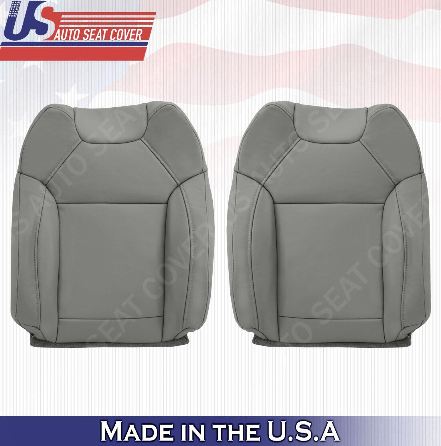 2017 2018 2019 2020 For Acura MDX Drive & Passenger Top Leather Seat Covers Gray