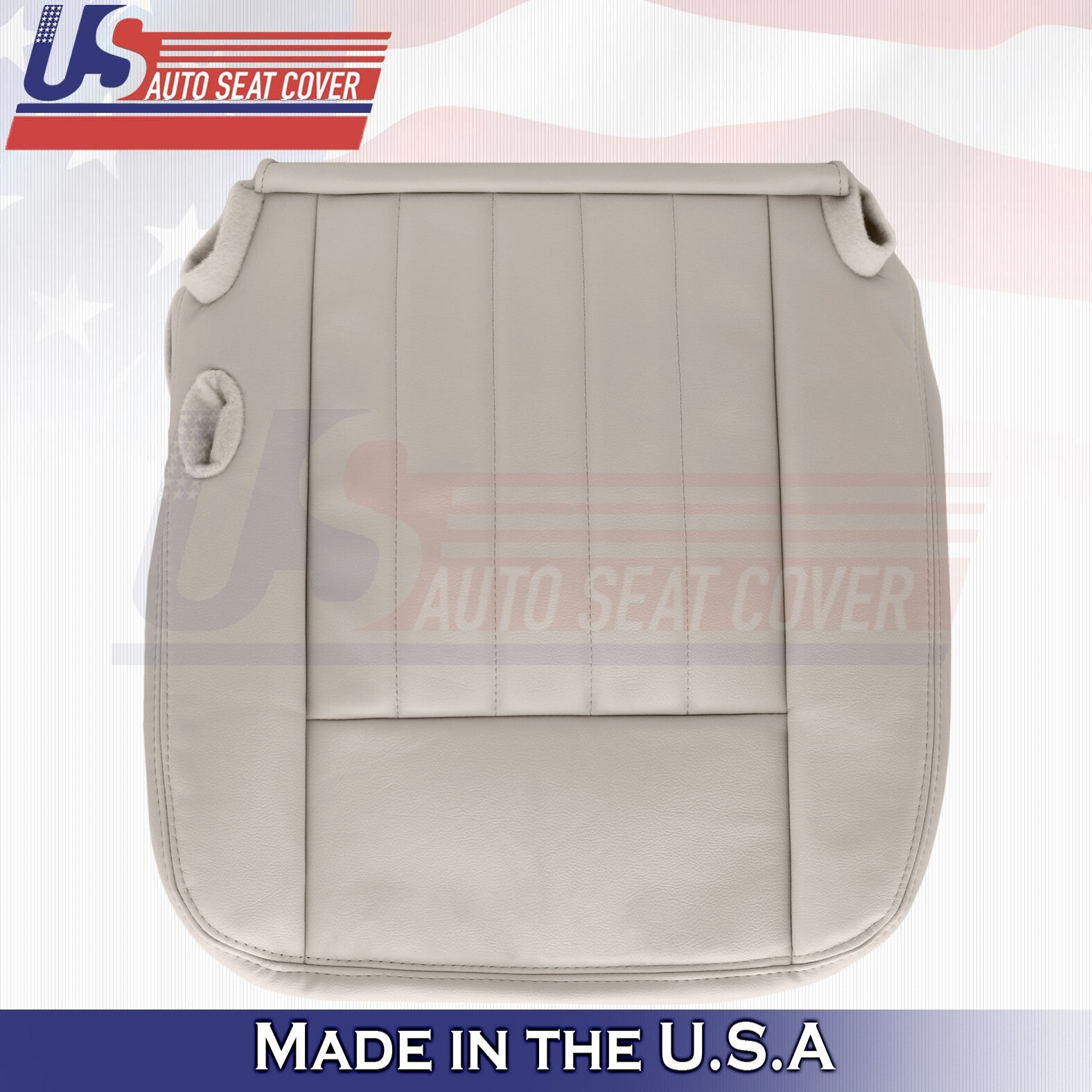 2003 to 2005 Fits Lincoln Town Car Front Set Bottoms &Tops Leather Cover Tan