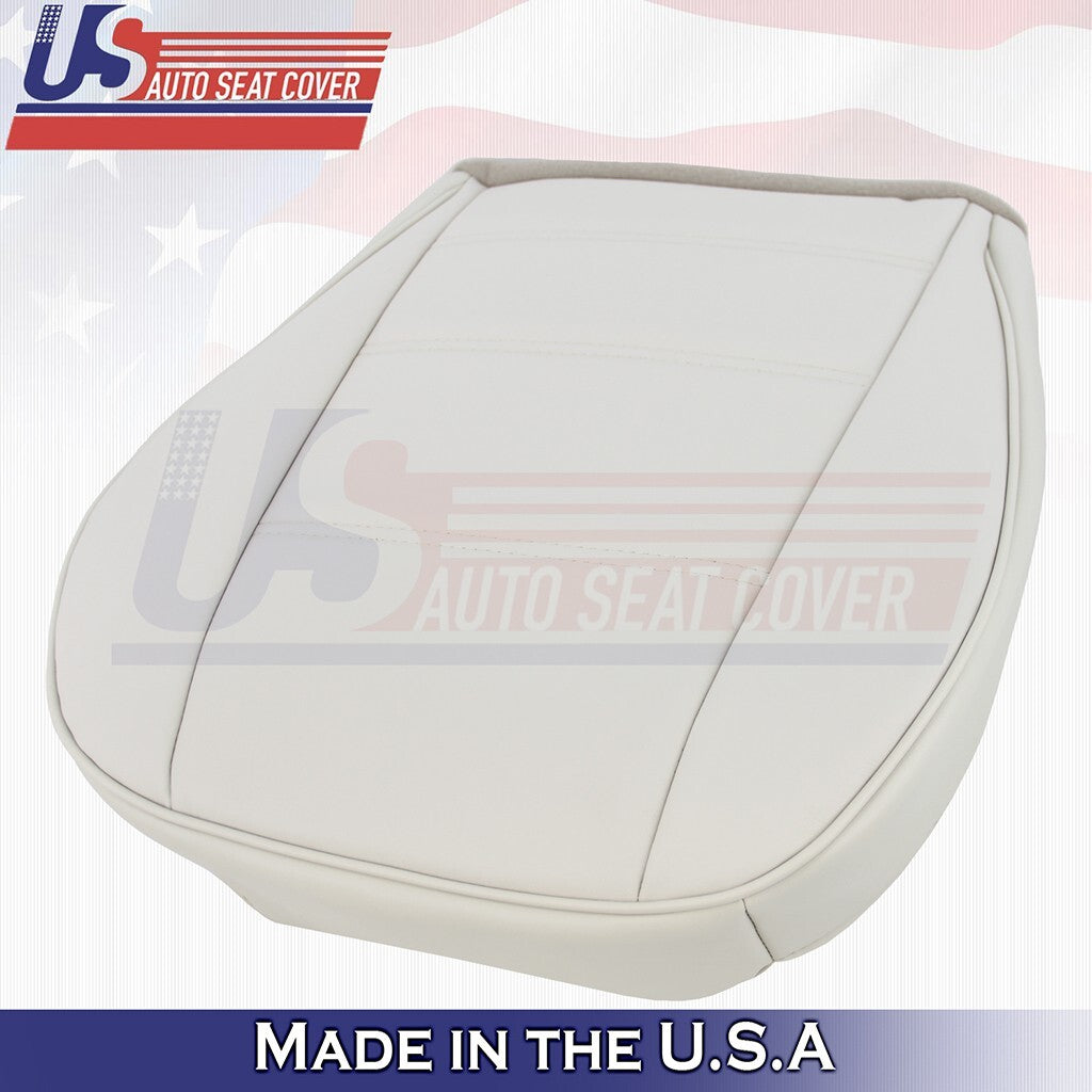 1999 - 2004 Fits Ford Mustang V6 Front Bottoms & Tops Leather Seat Cover White