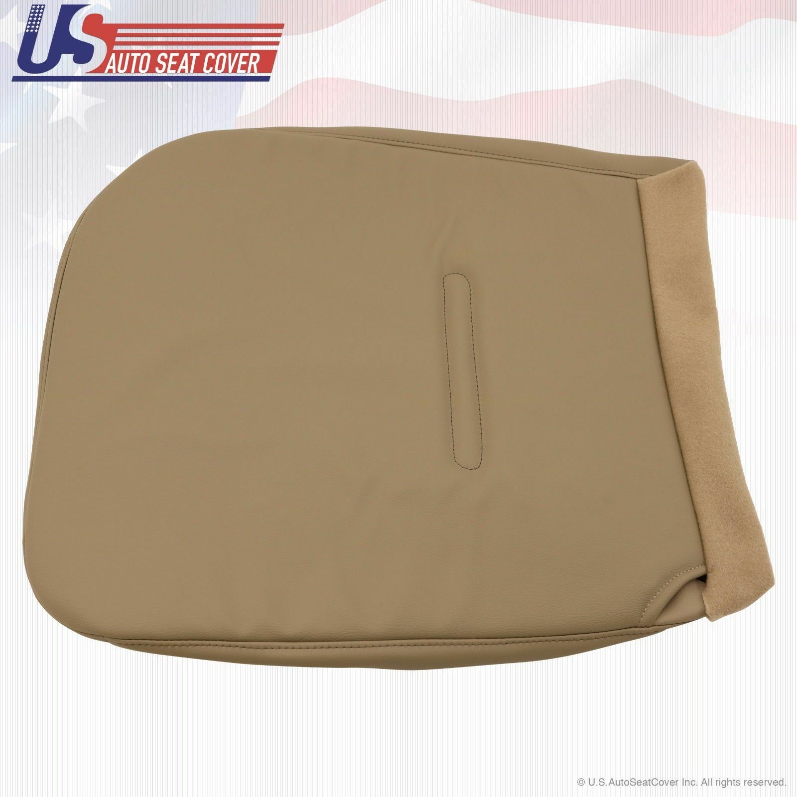 2002 to 2008 Fits Ford F250 F350 XL Driver Bottom Vinyl Seat Cover Pebble Tan