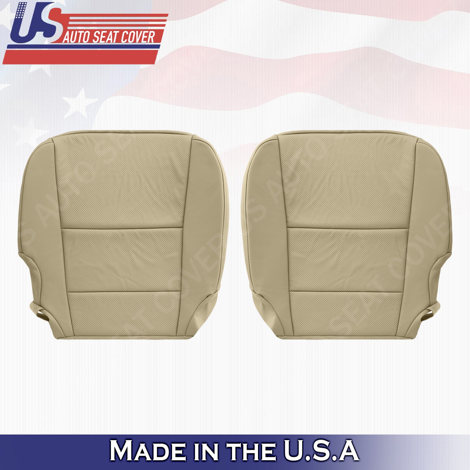 For 2013 2014 2015 2016 2017 2018 Acura RDX Bottoms Perforated Leather Cover Tan