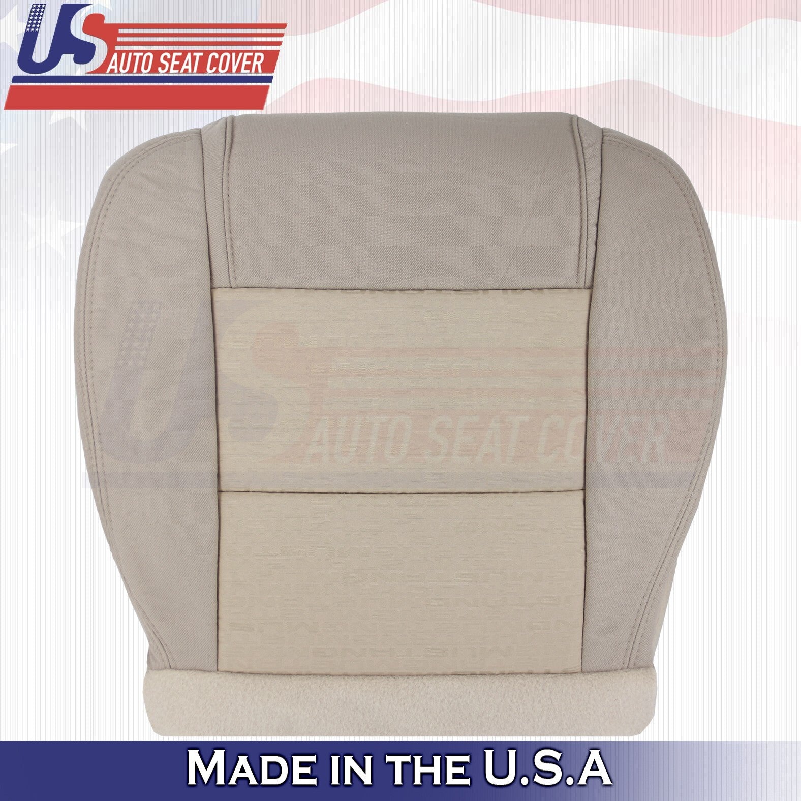 2005 2006 2007 For Ford Mustang Driver & Passenger Bottom Cloth Seat Covers Tan