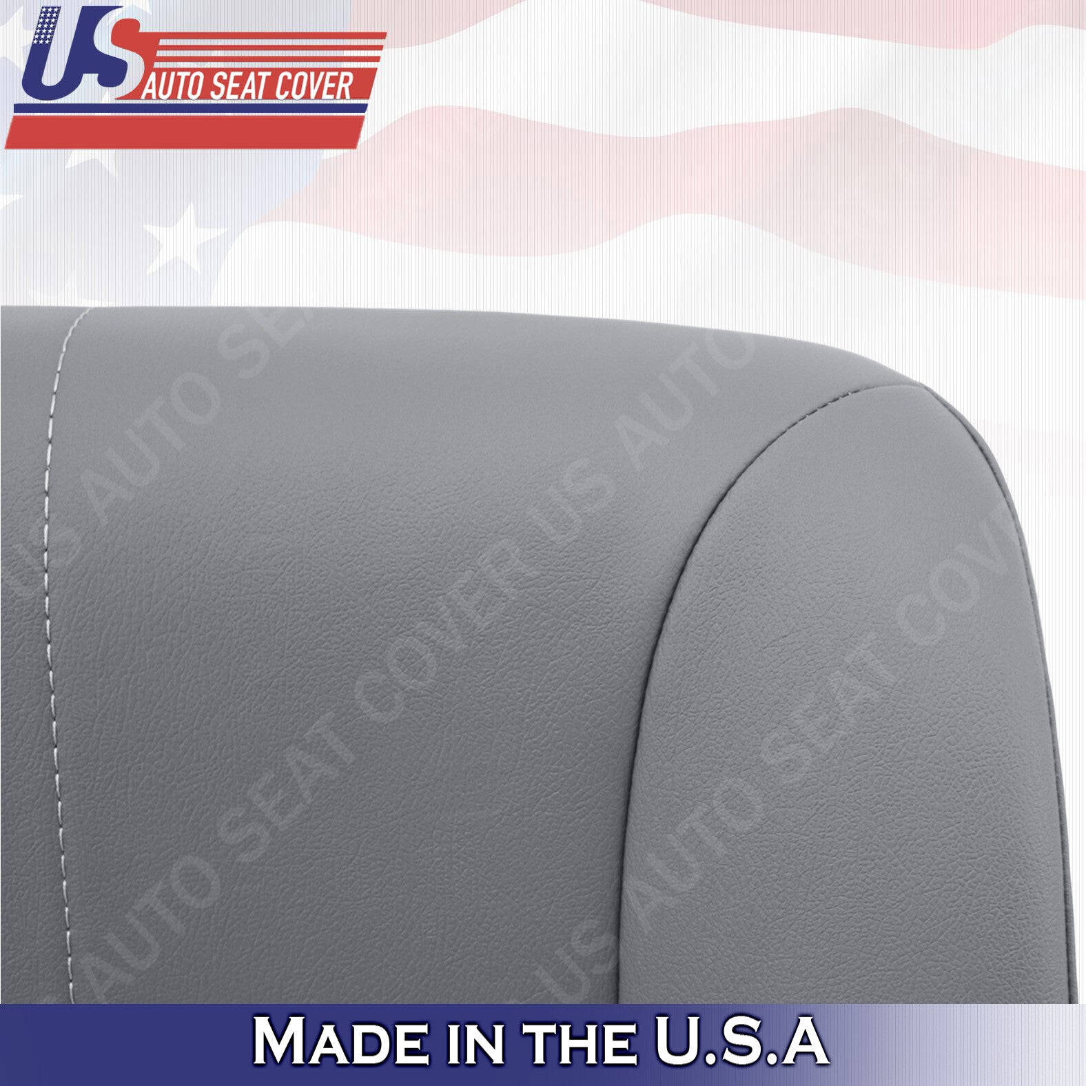2002-2007 international air ride driver bottom vinyl seat cover in gray
