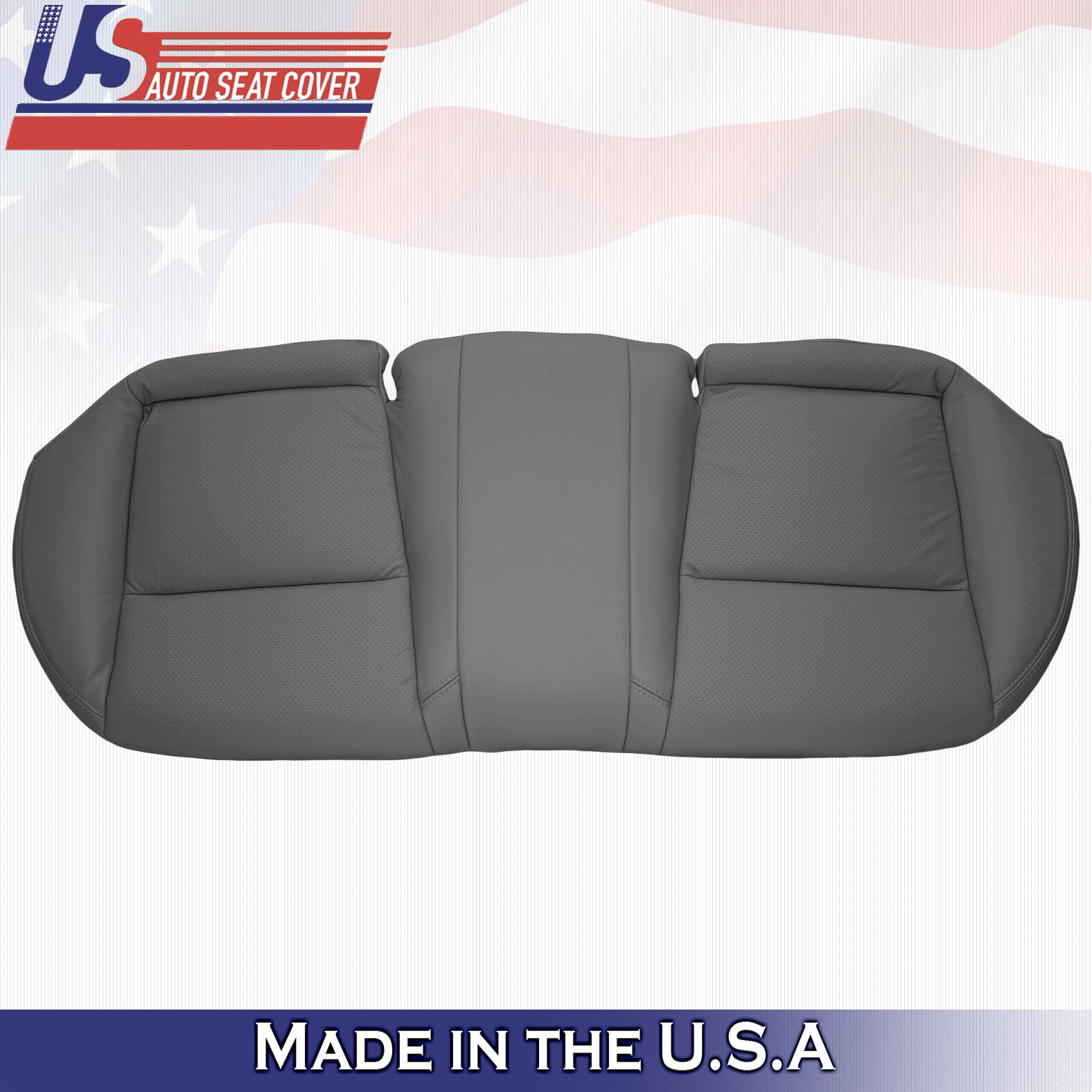 2004 Fits Acura TL Rear Bench Bottom Perforated Leather Replacement Cover Gray
