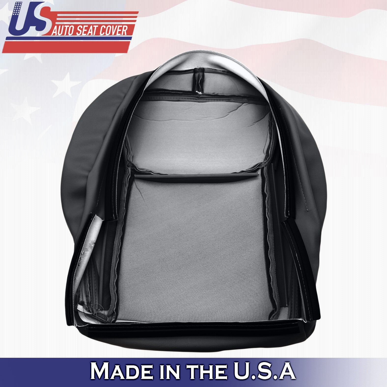 2000 to 2002 for Mercedes Benz S Class Passenger Bottom Leather Seat Cover Black