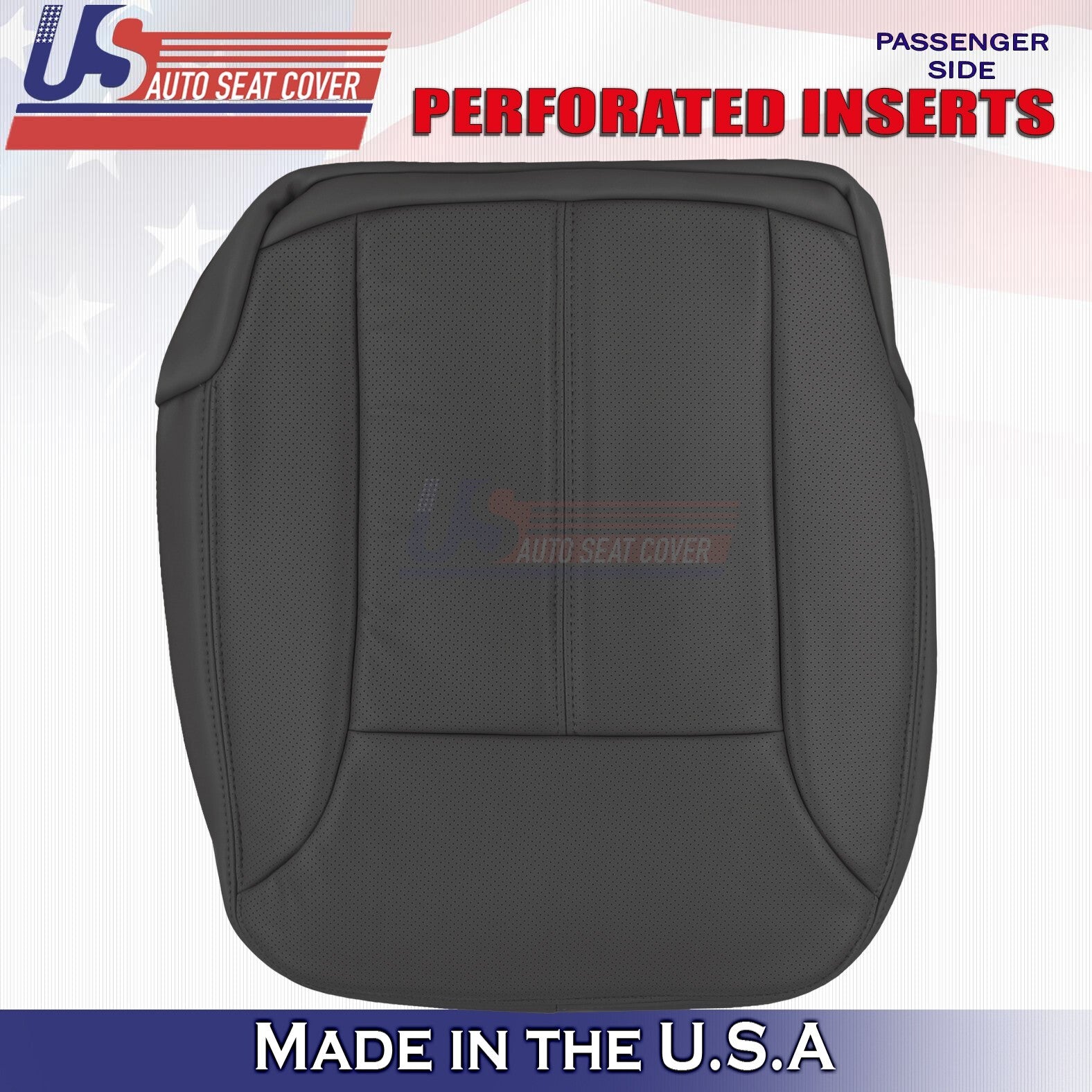 2007 to 2012 For Mercedes GL350 GL450 Driver+Passenger Bottom Leather Covers BLK