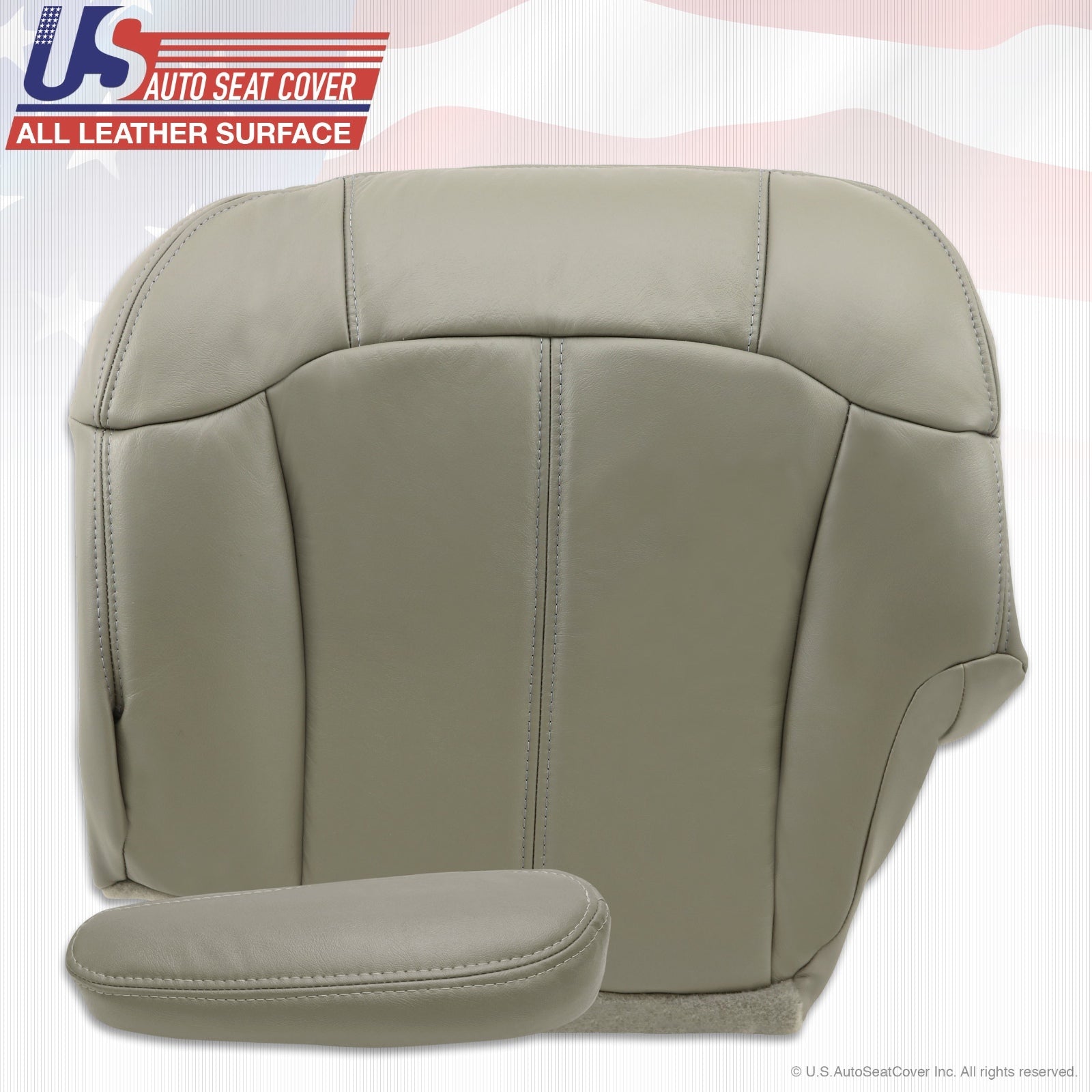 1999 2000 2001 2002 Chevy Tahoe Suburban Upholstery leather seat cover Gray ligh