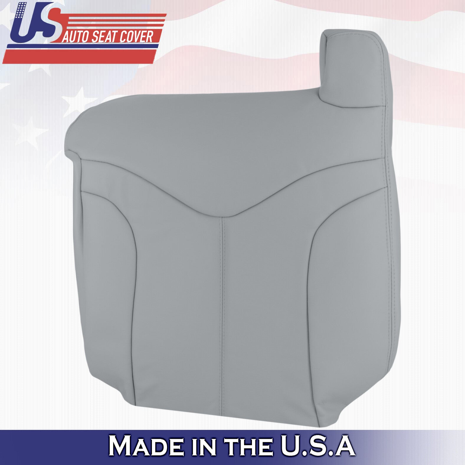 1999 2000 For GMC Yukon XL SLT SLE Driver & Passenger Top Leather Covers Gray