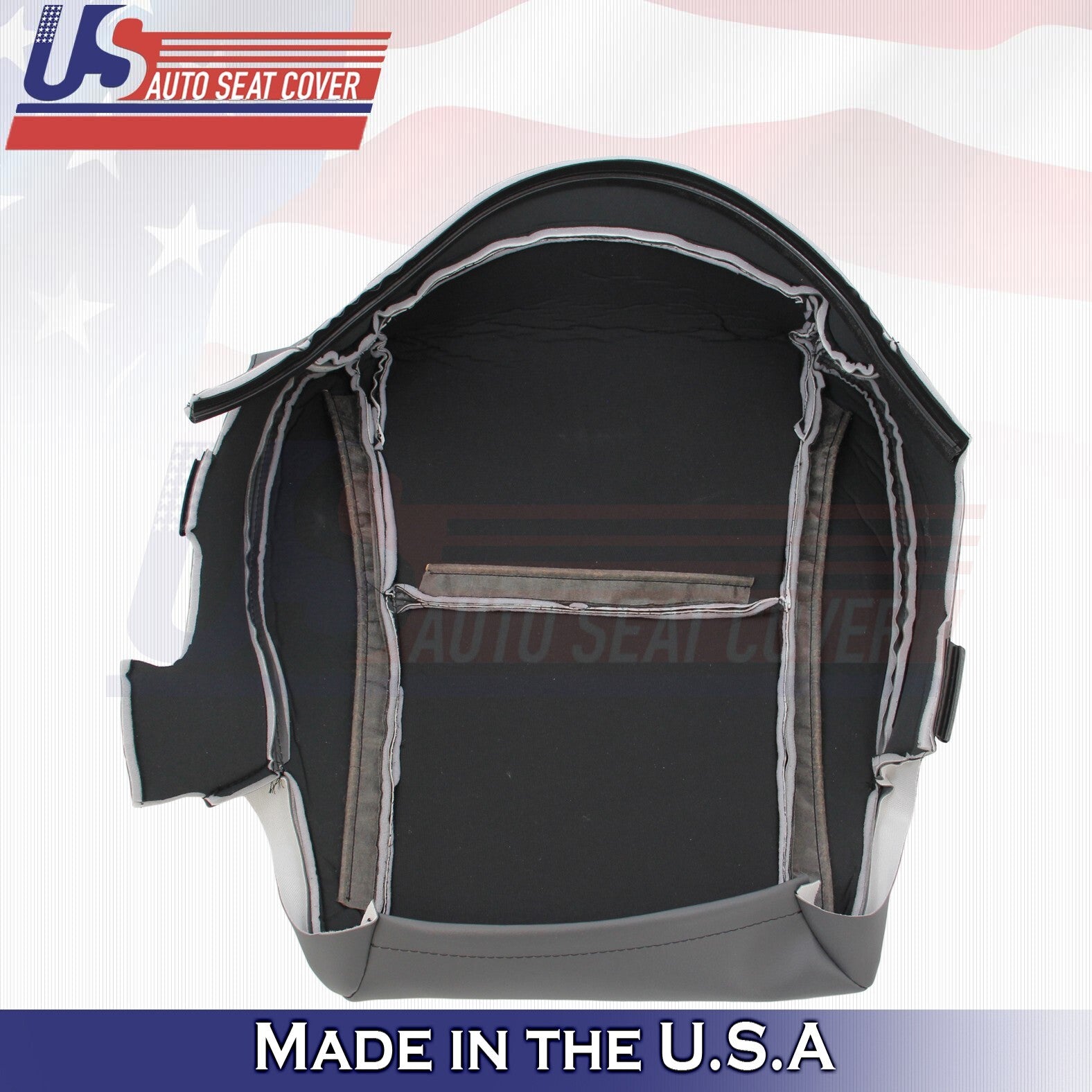 2004-2008 FOR Toyota Solara Driver Passenger Bottoms Leather Cover Dk Gray