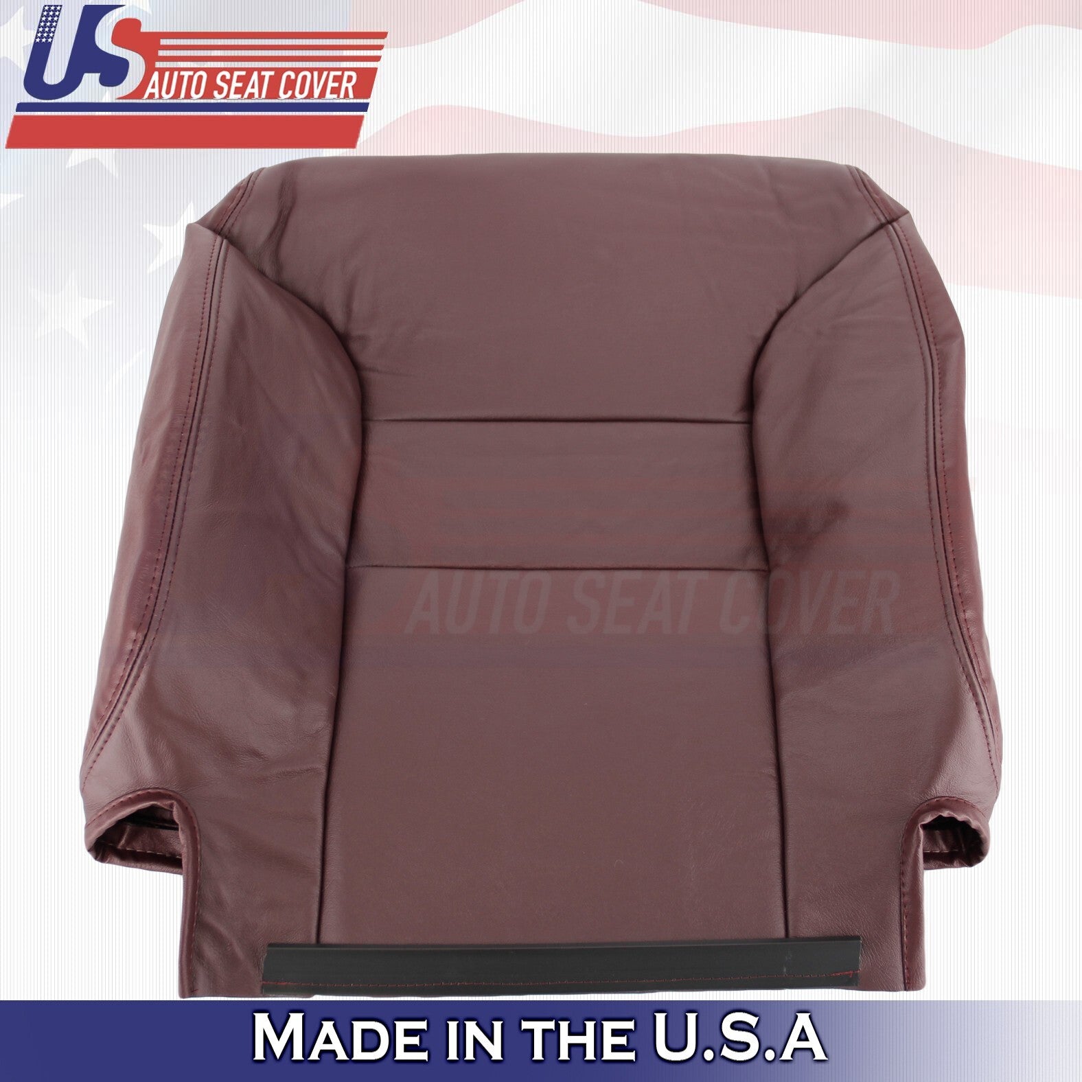 1995 to 2000 For Chevy Silverado 1500 2500 Driver Top Leather Seat Cover Red