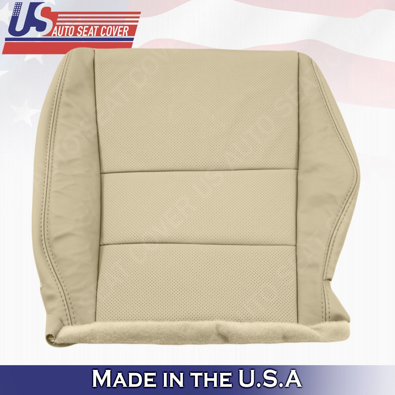 For 2007 - 2012 Acura RDX Driver Bottom Replacement Leather Seat Cover in TAN