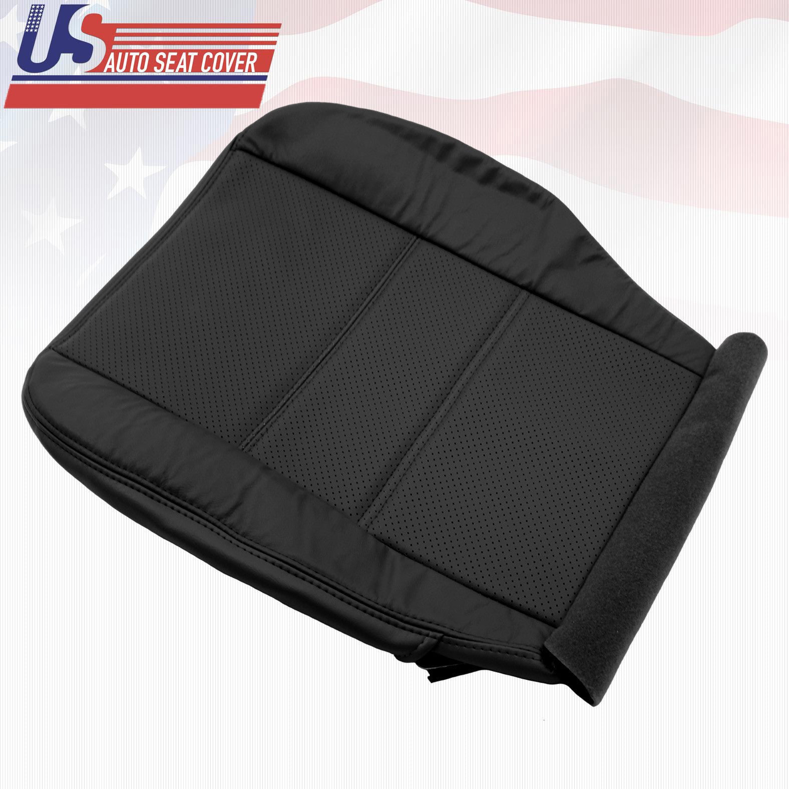 2001 2002 Driver Bottom Leather Perforated Seat Cover Fits Nissan Pathfinder Blk