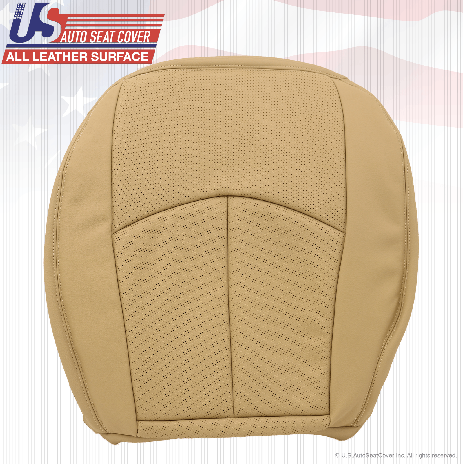 2003 to 2009 Fits Mercedes Benz E-Class Driver Bottom Seat Cover Light Tan