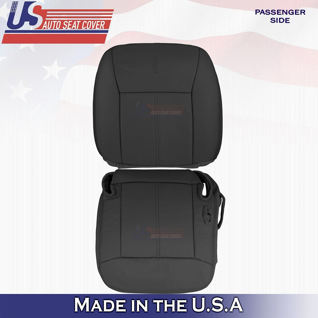 2003 2004 2005 2006 For Lincoln Town Car Passenger Top Bottom Leather Cover Blck
