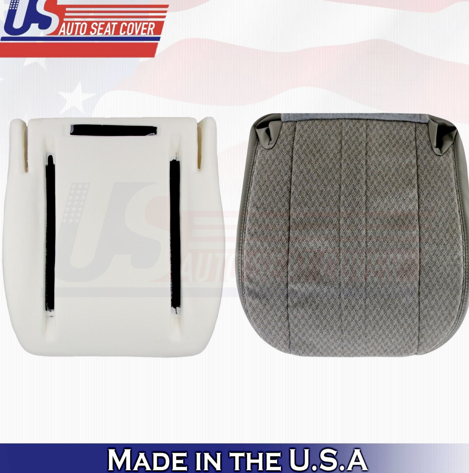2011 2012 For Chevy Express 1500-3500 Passenger Bottom Cloth Cover & Foam Gray