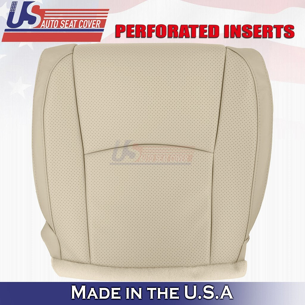 2003 to 2009 For Lexus RX350 Driver Top& Bottom Synth Leather Perf Cover Tan