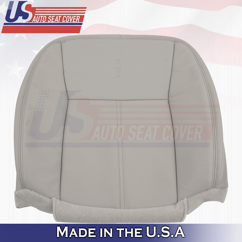 2003-2011 For Lincoln Town Car Driver Passenger Tops Bottoms Leather Cover Gray