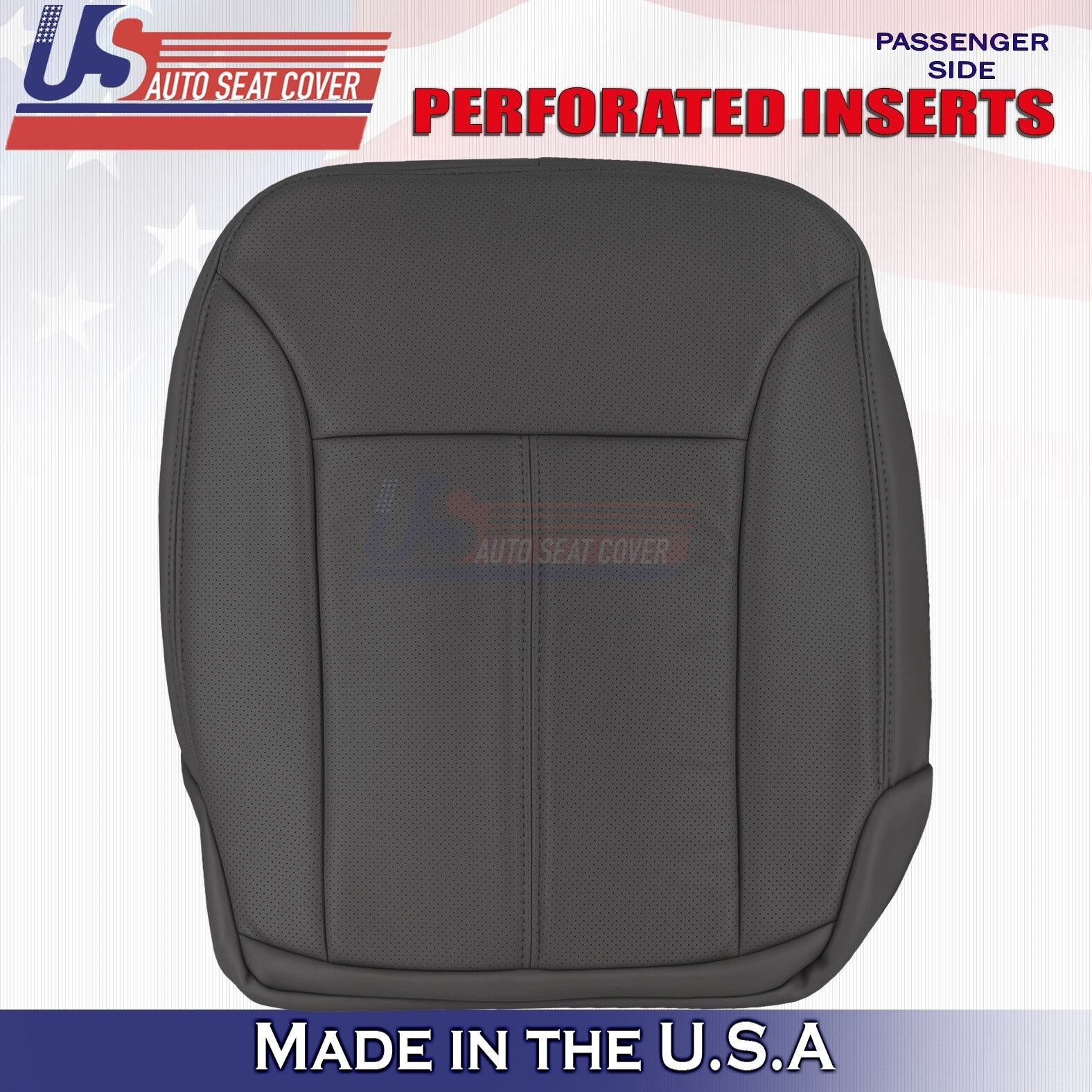 2007 to 2012 For Mercedes GL350 GL450 Driver+Passenger Bottom Leather Covers BLK